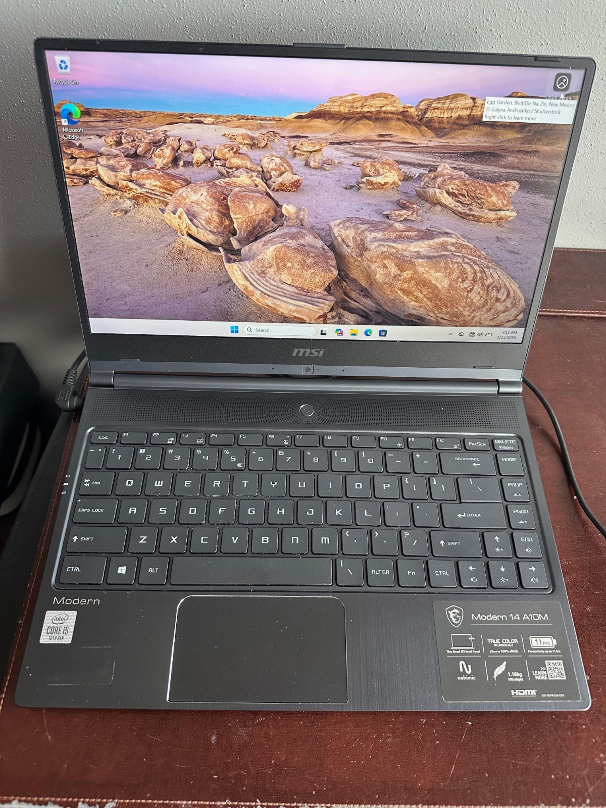 MSI Modern 14, Intel i5 10th 1.6GHz, UHD Graphics, 8GB RAM 512GB SSD, 14″ Laptop