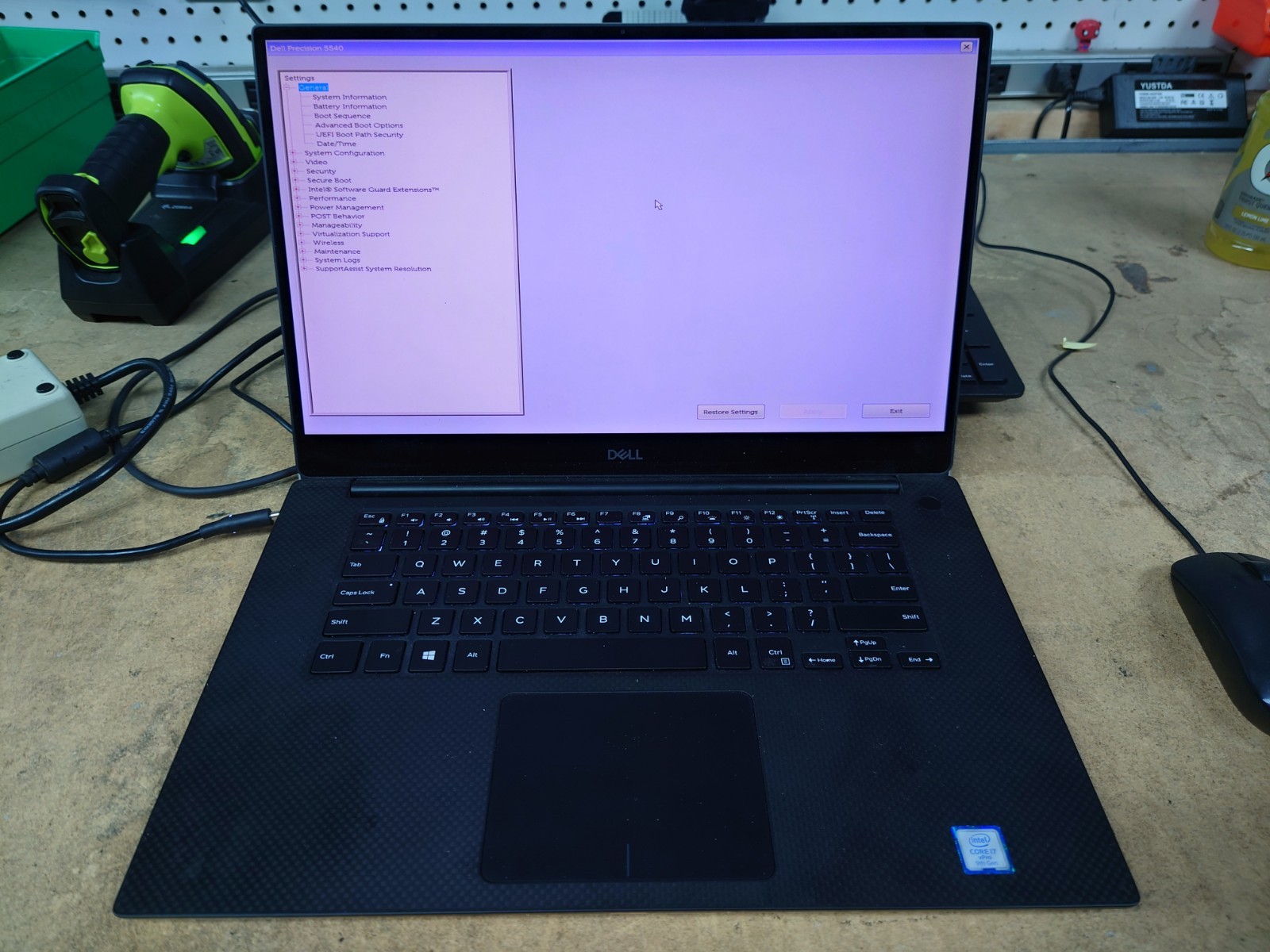 Dell Precision 5540 15.6″ FHD i7-9850H 16GB RAM No Battery/OS/SSD
