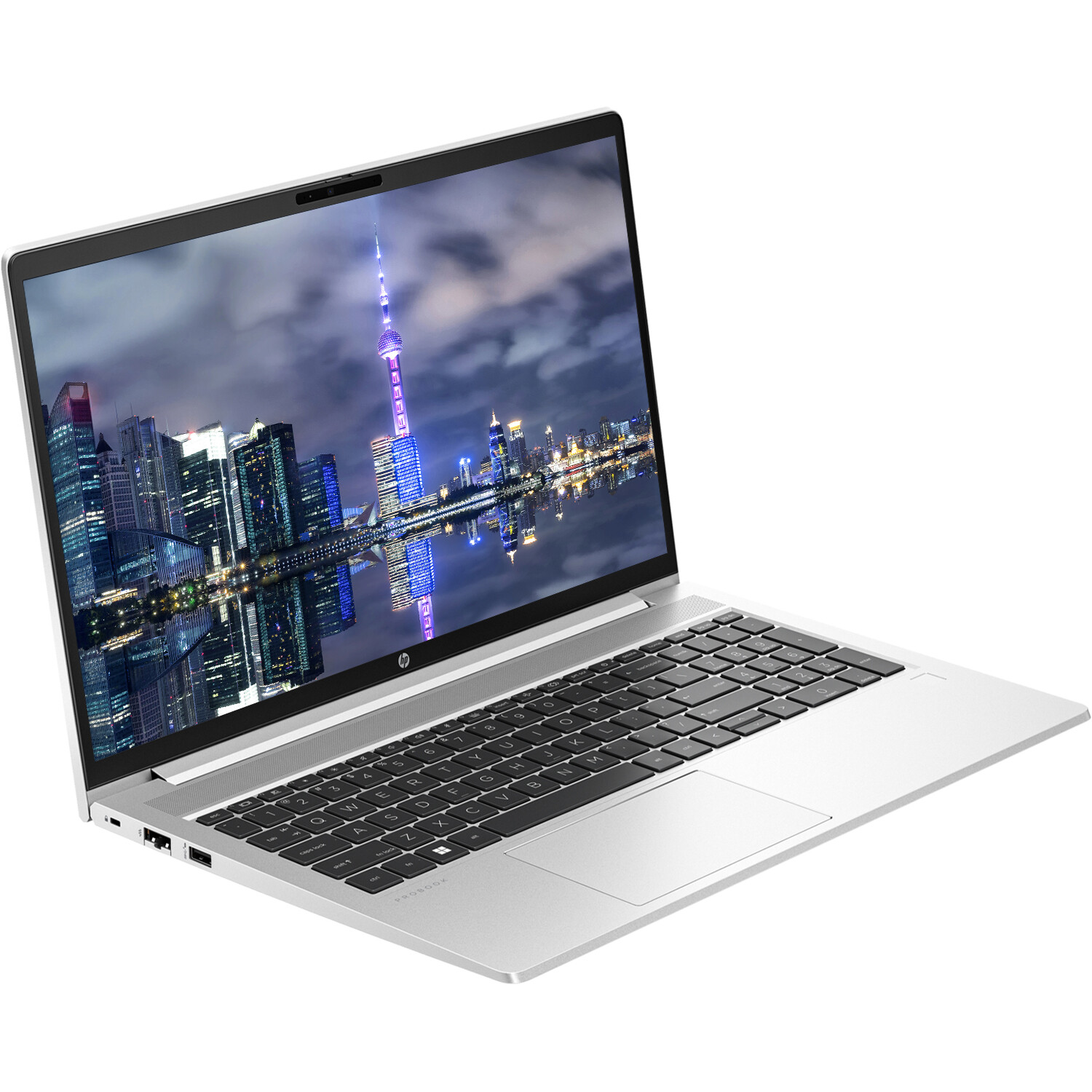 HP ProBook 450 G10 15.6″ i5, 16GB RAM, 256GB SSD with 2 EliteDisplay 27″ Monitor