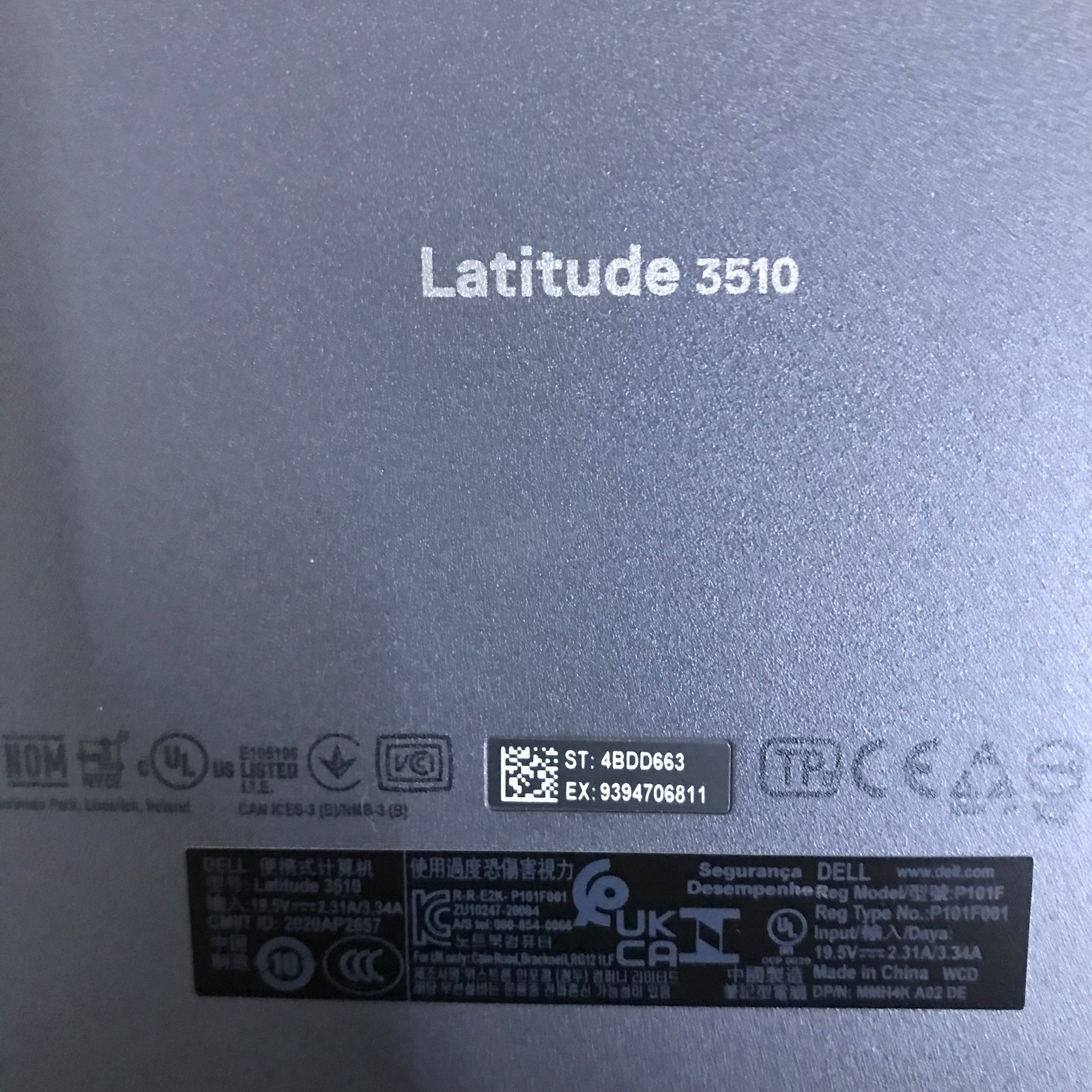 Dell Latitude 3510 Laptop i5-10210U 1.60GHz 8GB RAM 256GB SSD (Windows 11 Pro)