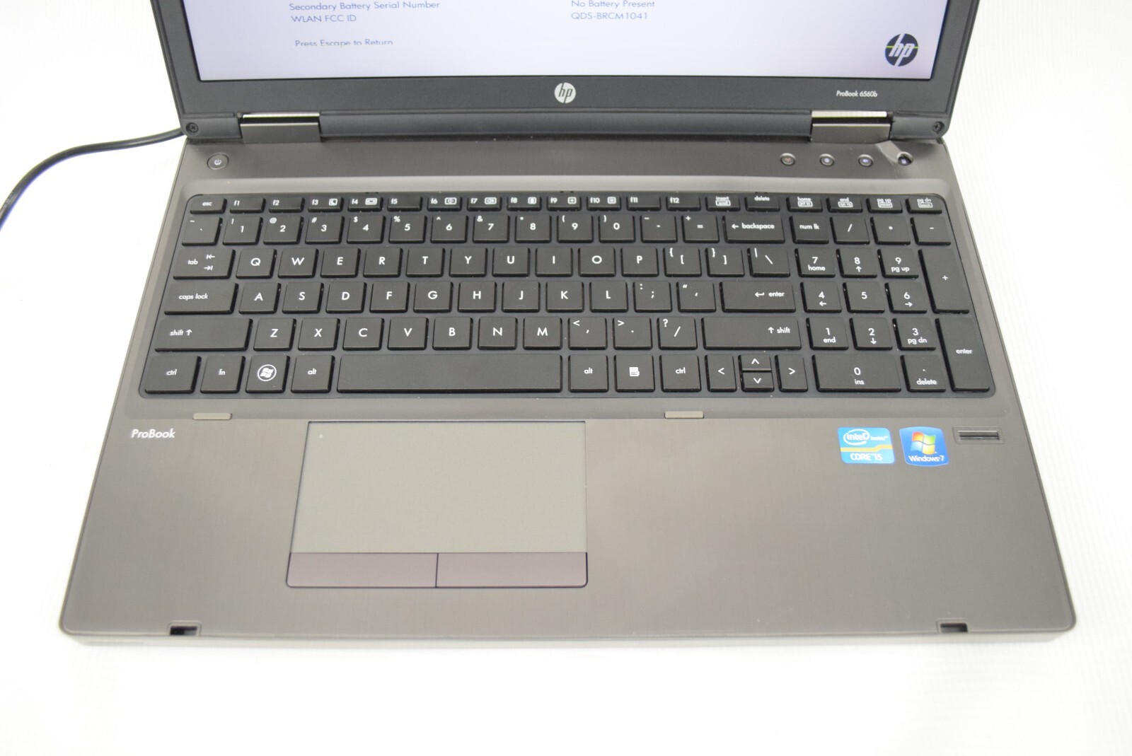 HP 6560b Intel Core i5-2450M 2.50 GHz 4GB Laptop Computer NO HDD NO OS