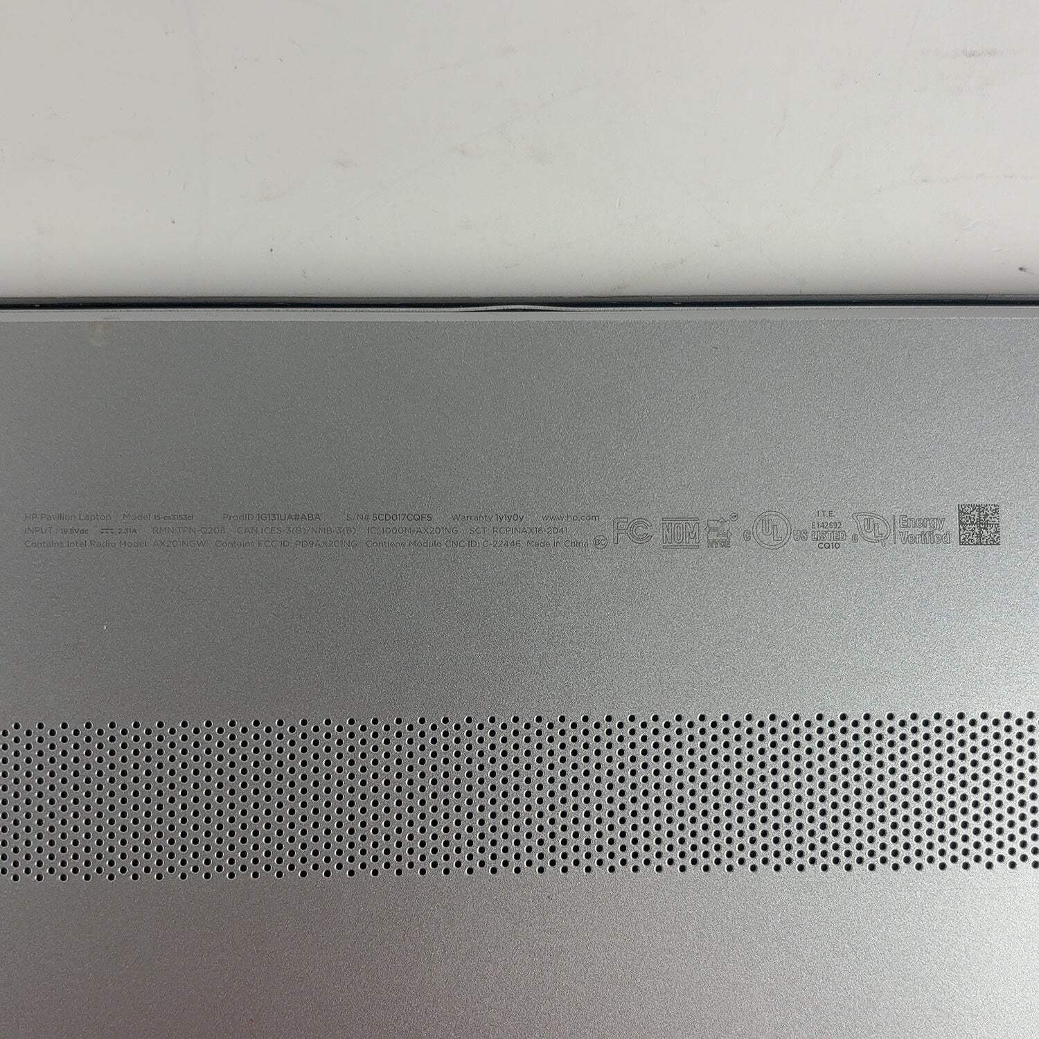 HP Pavilion 15-CS3153CL 15.6″ i5-1035G1 1.0GHz 12GB RAM 512GB SSD