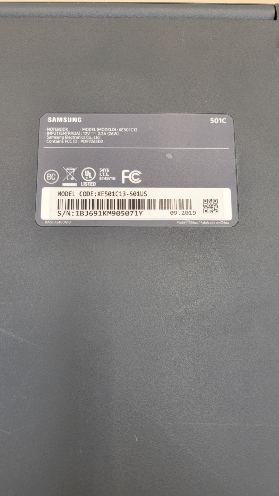 Samsung Chromebook 3 XE500C13- Intel Celeron Parts Only