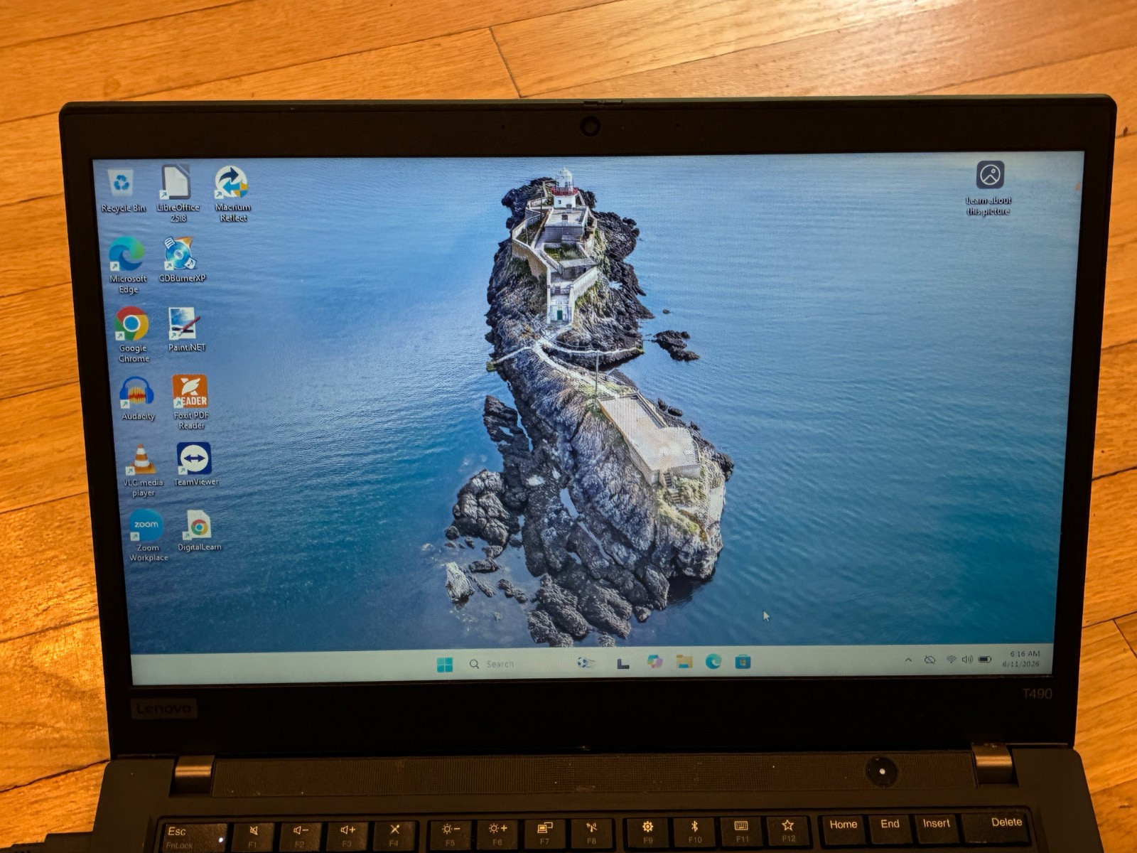 Lenovo ThinkPad T490 i5-8265U 1.6GHz 8GB 256GB NVMe 14″ Win11 Pro