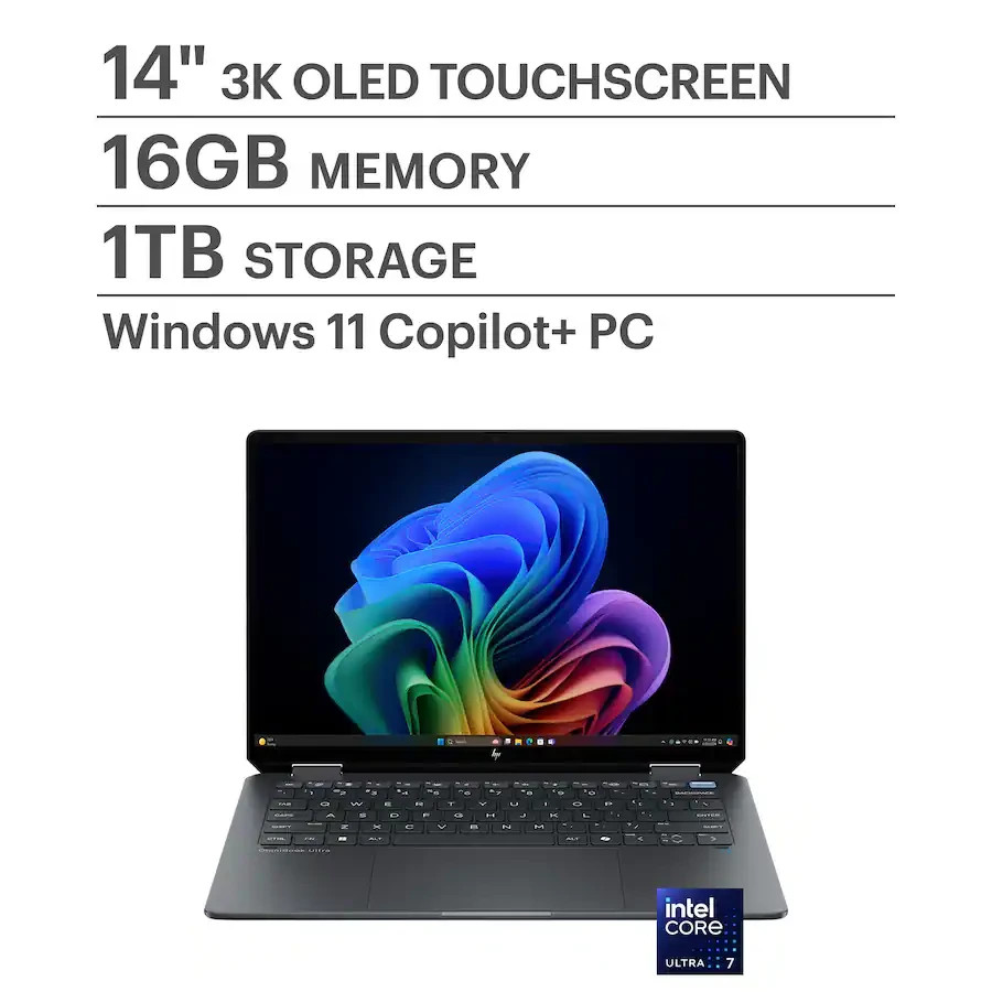 HP – OmniBook Ultra Flip – 14″ 3K OLED Touch-Screen Laptop – Free Shipping