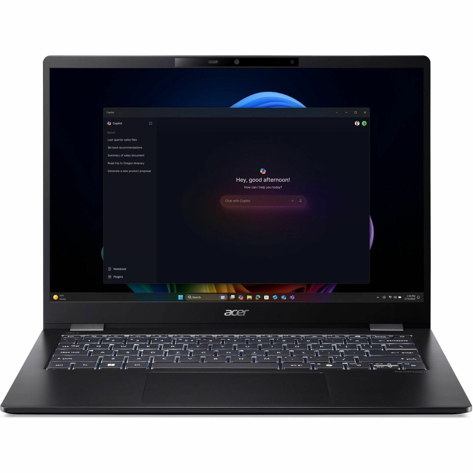 Acer TravelMate P6 14 AI TMP614-54 TMP614-54-76NH 14 Copilot+ PC Notebook – WQX