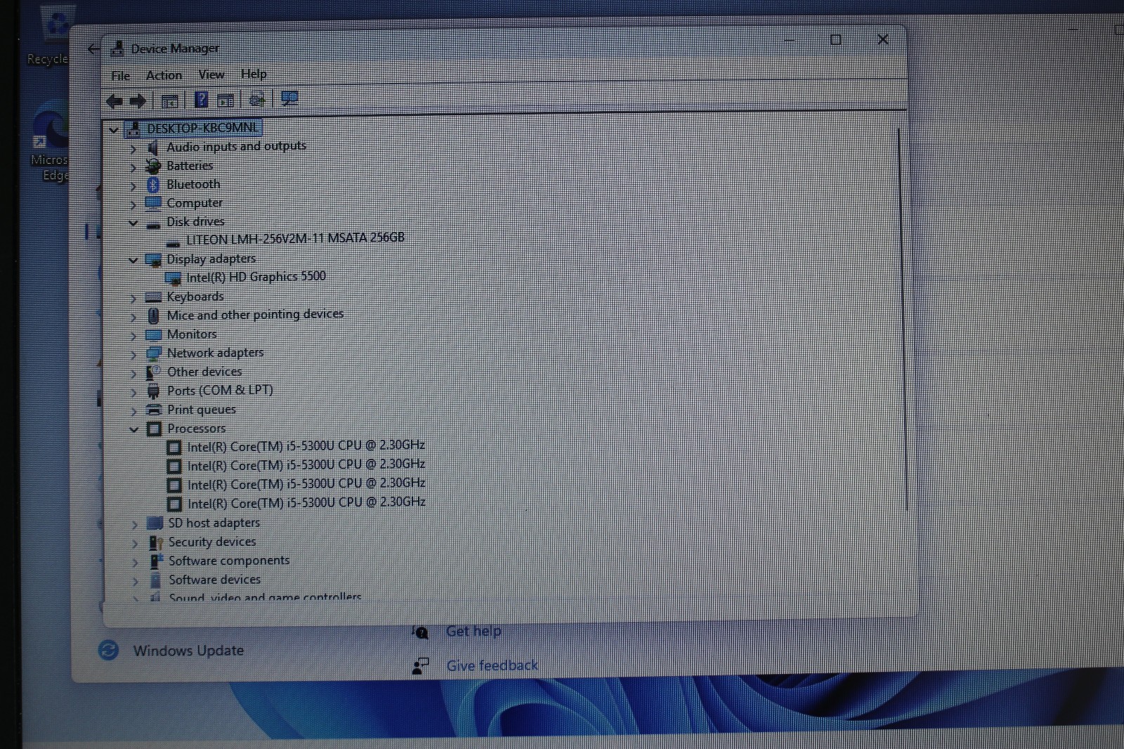 Dell Latitude E7450 Laptop i5-5300U 2.30GHz 4GB 256GB SSD- Win11 Pro