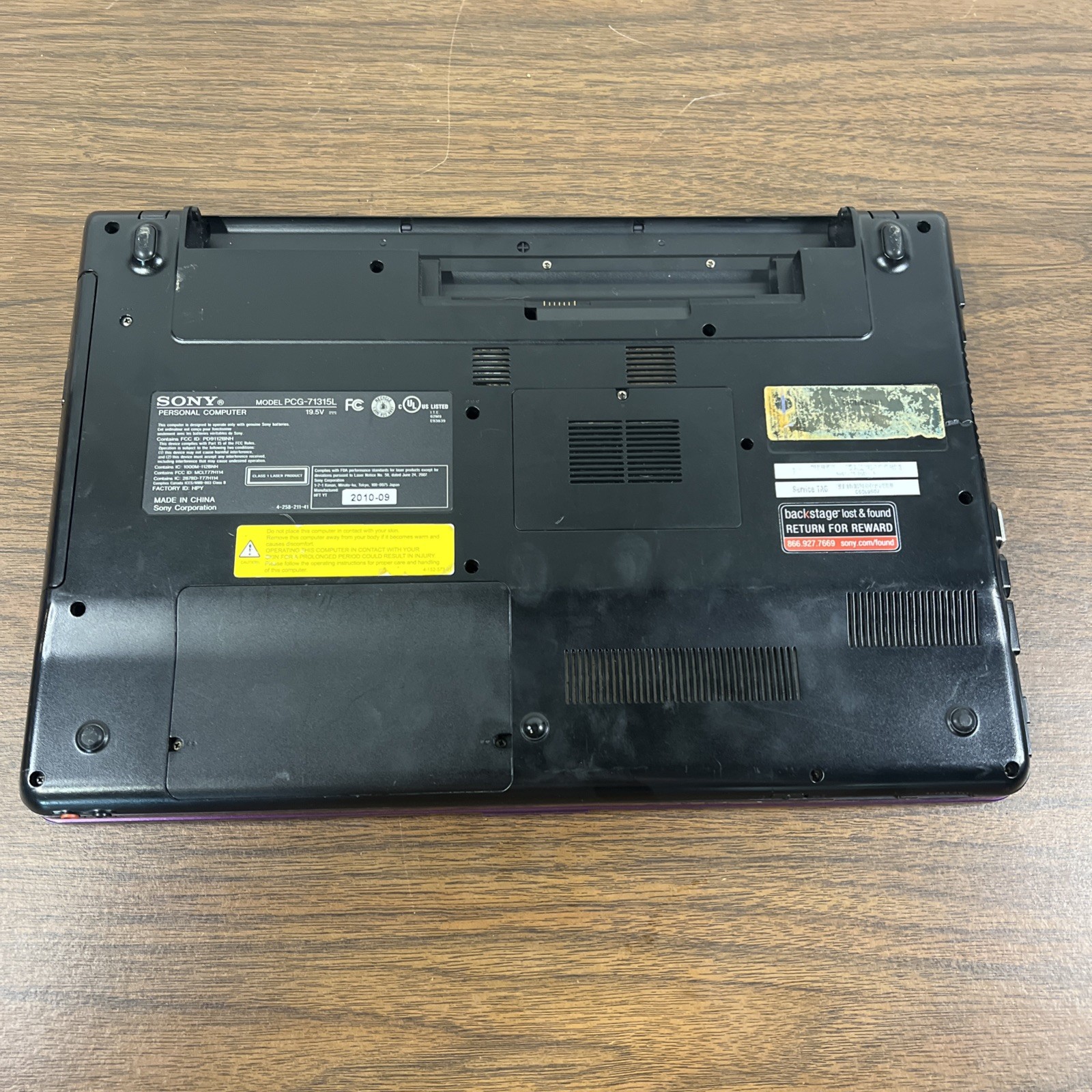 Sony Vaio PCG-71315L 15″ Laptop i3 M370, 4GB RAM 512GB HDD, ⚠️ FOR PARTS READ