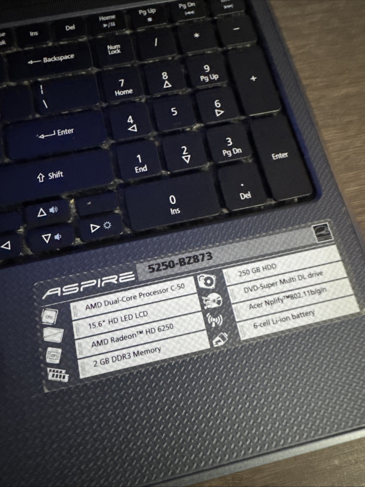 Acer Aspire 5250-BZ873 Laptop UNTESTED AS IS