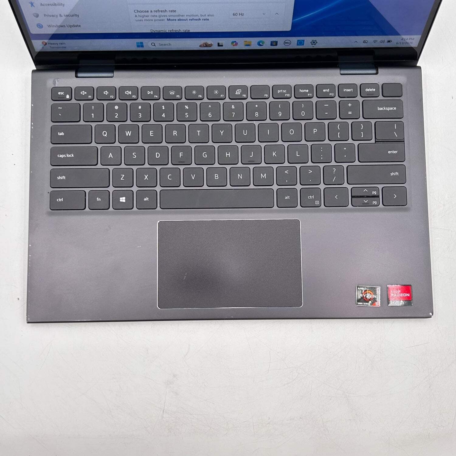 Broken Dell Inspiron 7415 2-IN-1 Ryzen 5 5500U 8GB RAM 256GB SSD Hinge Damage