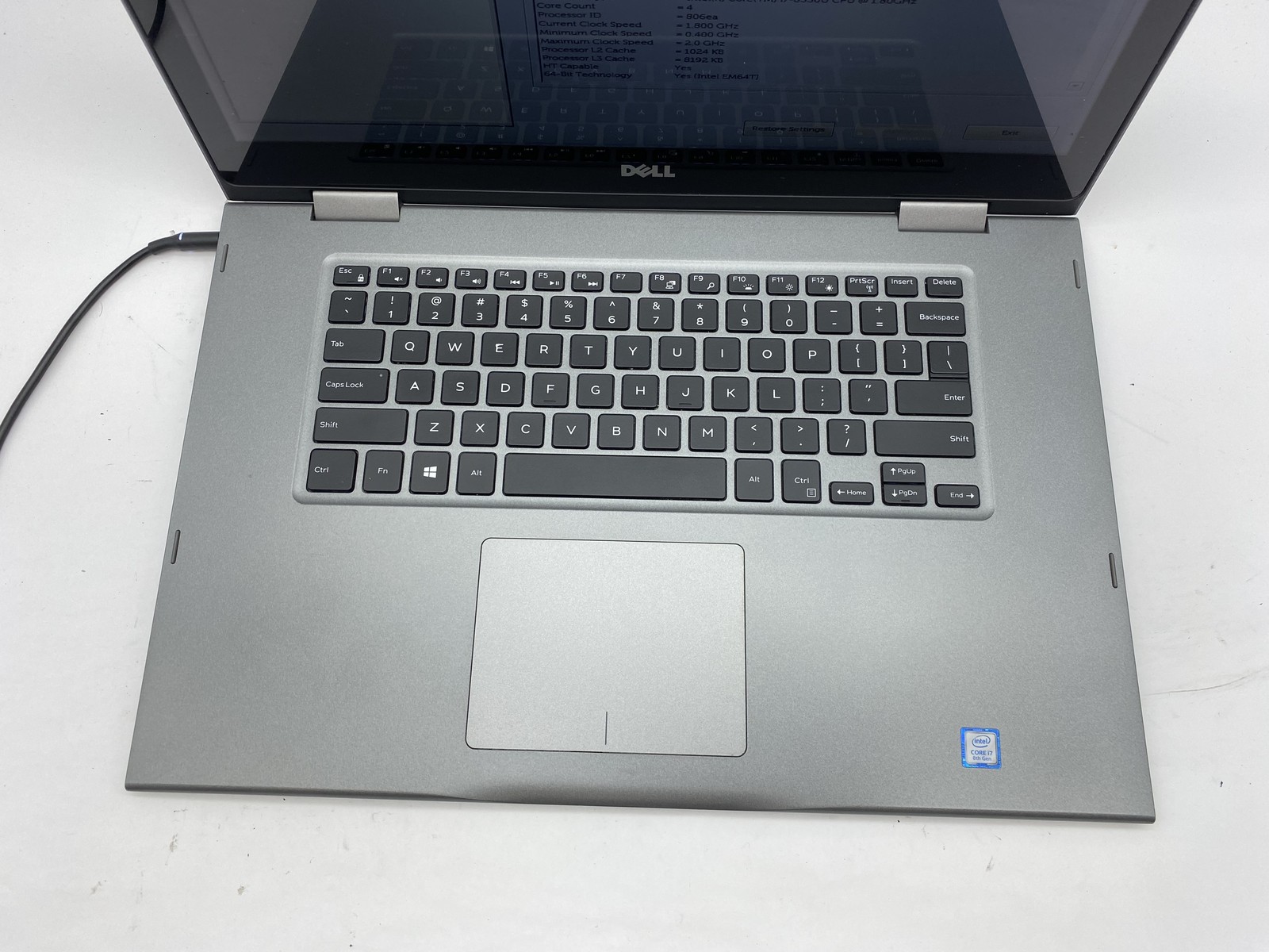 Dell Inspiron 5579 Laptop Intel Core i7 8550U 1.8GHz 4GB RAM – No HDD Touch