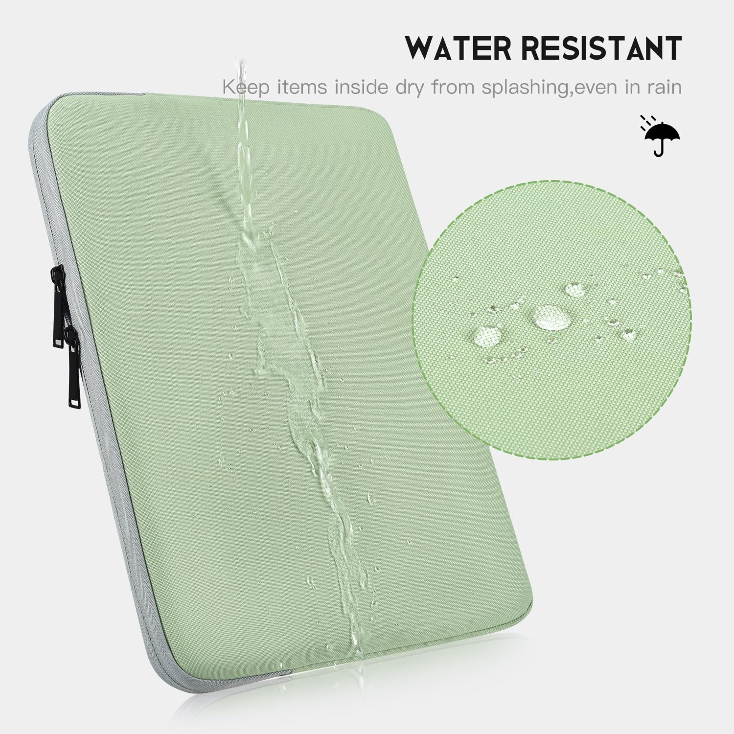 Padded Travel Case for HP 17 inch Laptop/Envy 17/Pavilion 17 – Mint Green