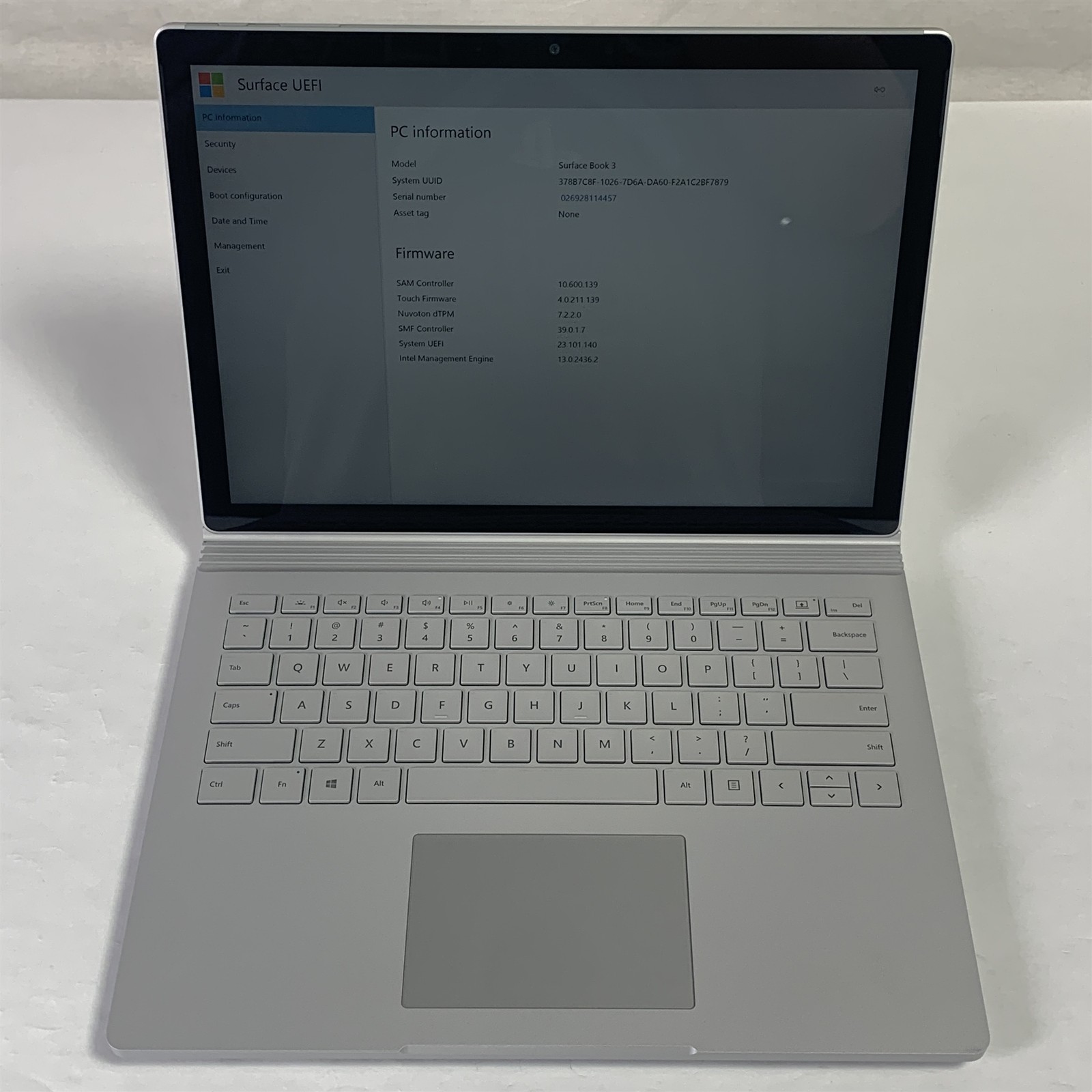 Microsoft Surface Book 3 1900 13.5″ i7-1065G7 1.3GHz 16GB 256GB NVMe SSD – Win11