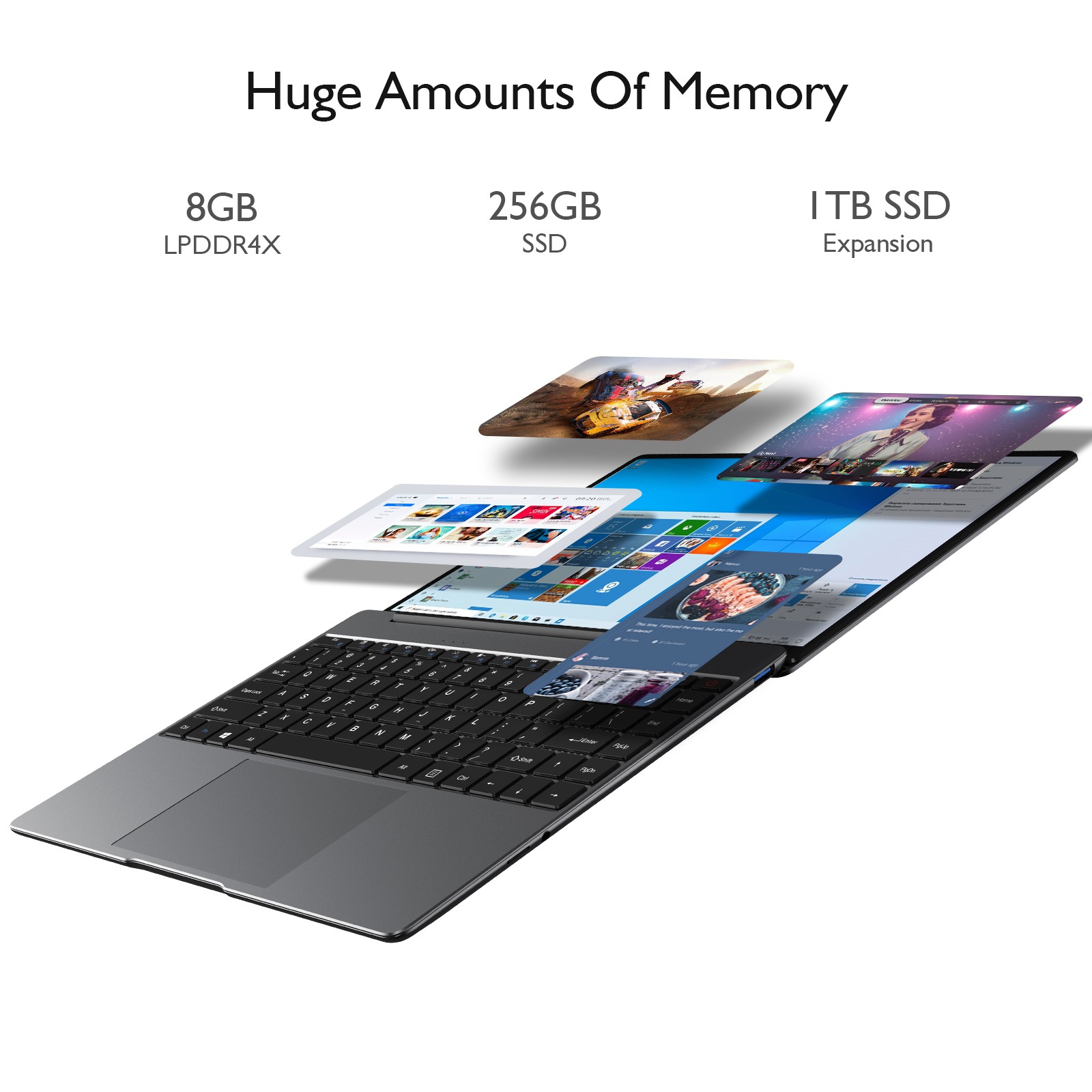 CHUWI GemiBook Pro 14.1 Intel Celeron J4125 Windows Laptop Backlit Keyboard