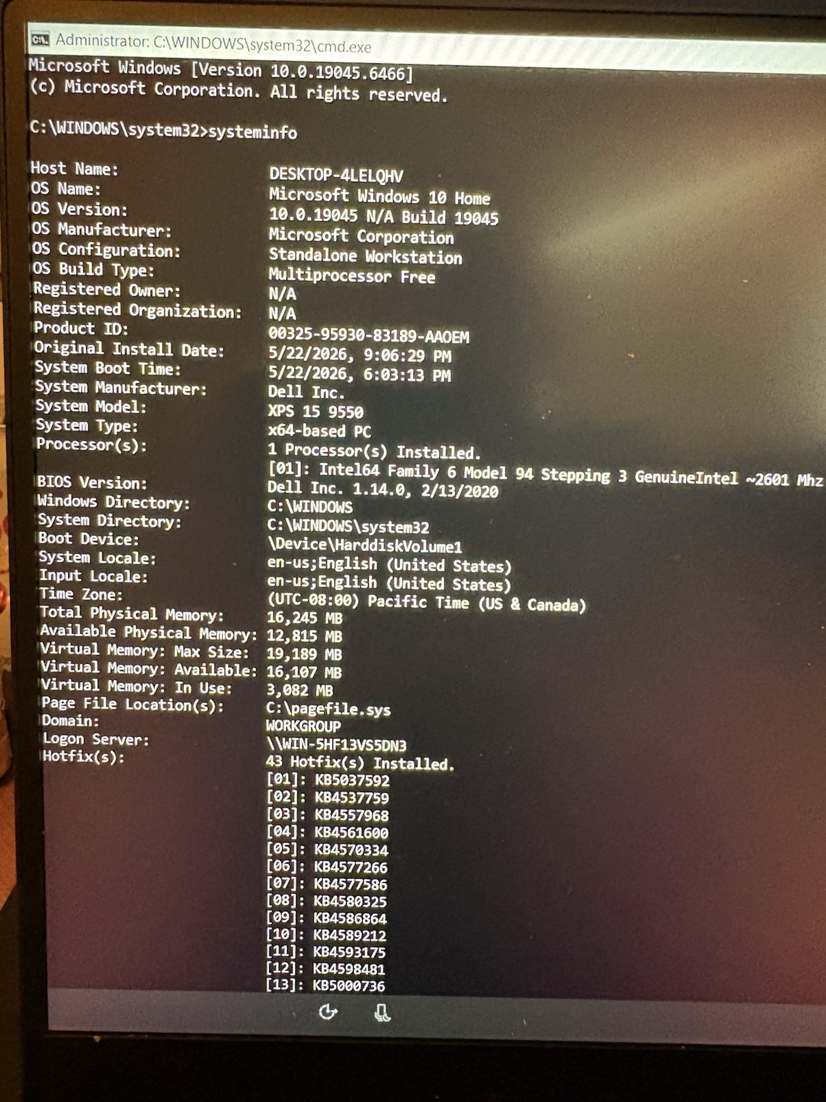 Dell XPS 15 9550 15in i7-6th Gen 16GB 512GB SSD GTX 960M Win10