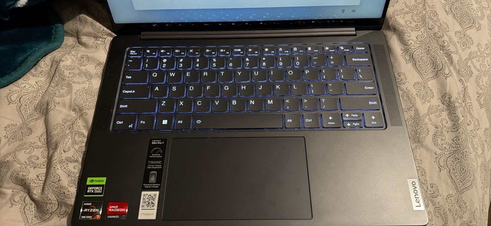 Lenovo Slim Pro 7 14in Touchscreen Ryzen 7 16GB 512GB SSD RTX 3050 Gray