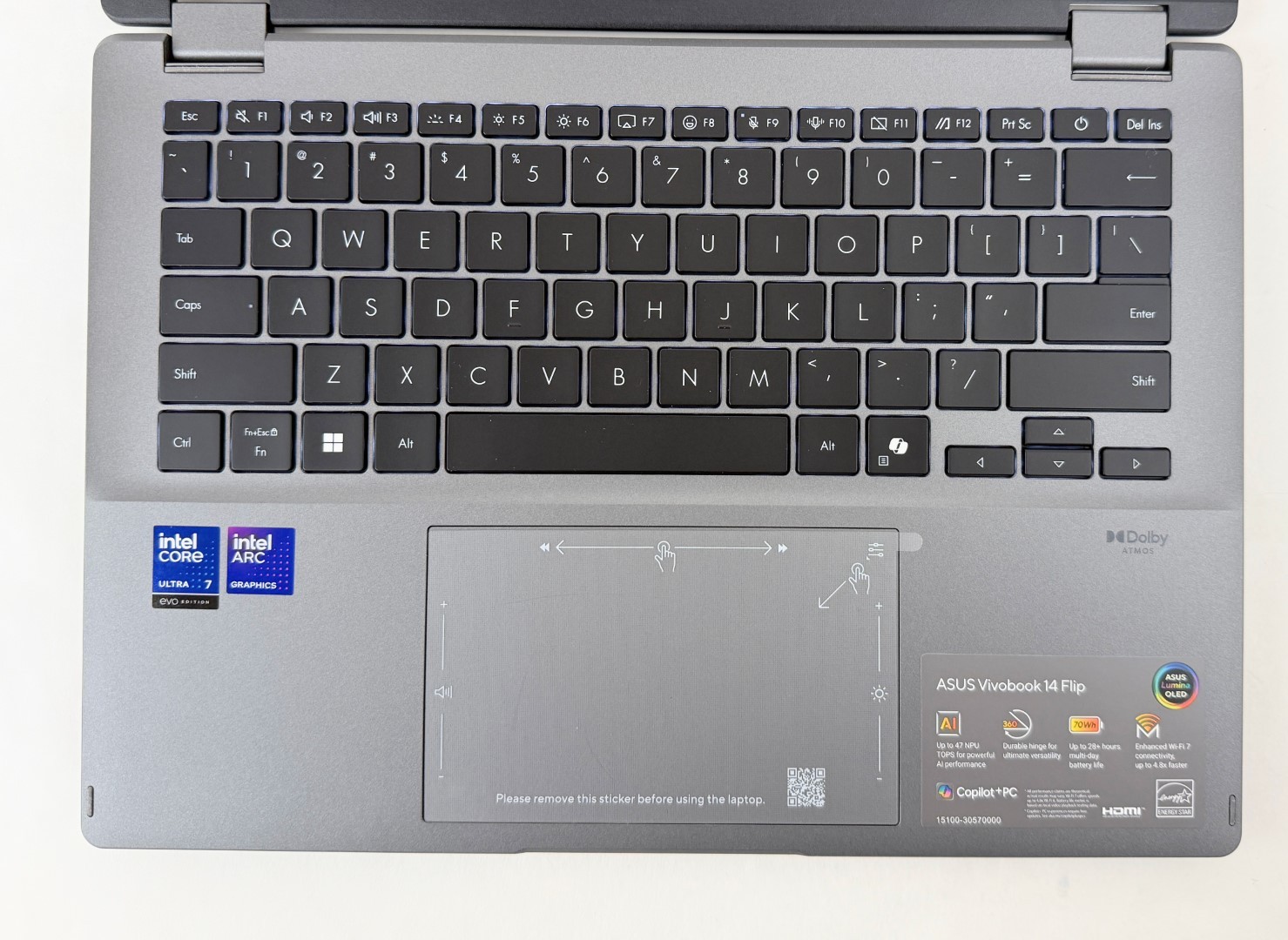 Asus VivoBook TP3407SA-DS74T 14″ OLED Touch Core Ultra 7 256V 16GB 1TB W11H 2in1