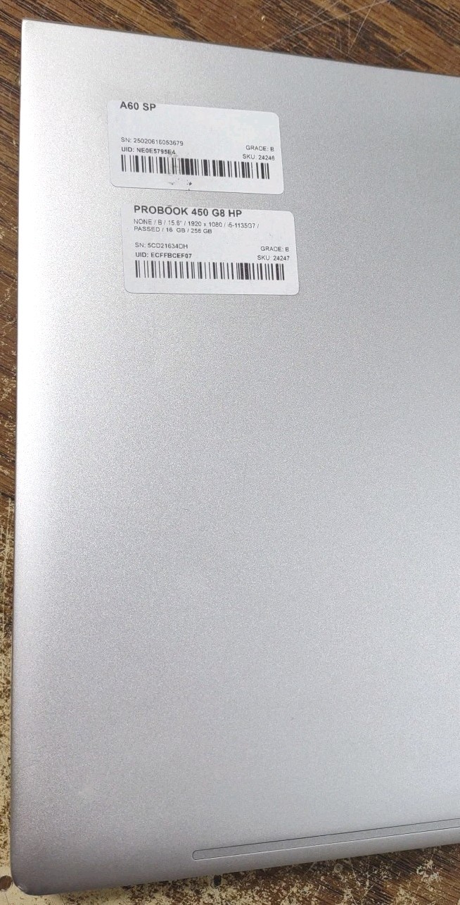HP EliteBook 450 G8 NOTEBOOK PC 15.6″ W/ i5-1135G7, 16GB, 256GB.