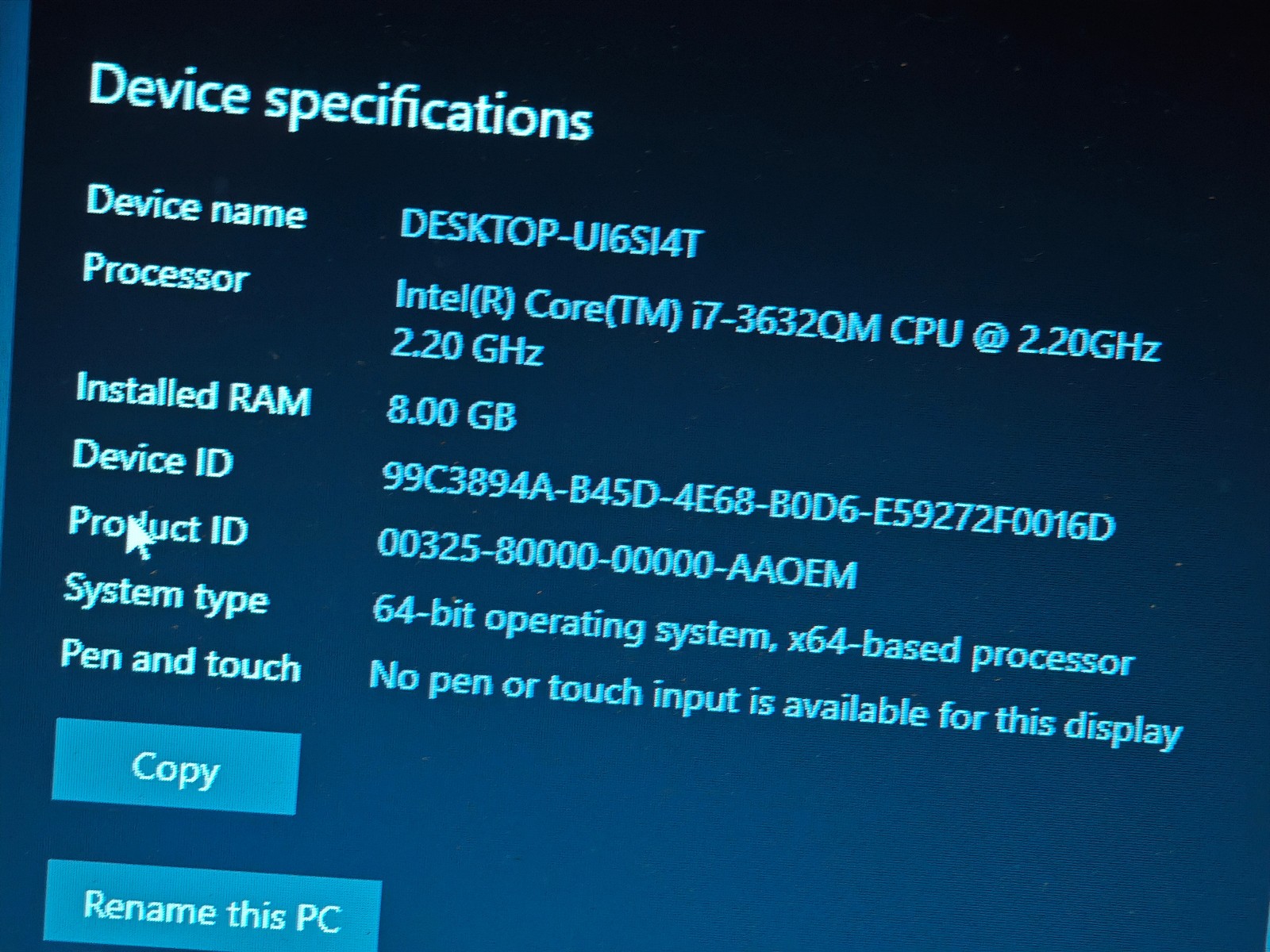 Sony Vaio sve151e11m – 700GB HDD, 8GB RAM, Intel i7-3632QM, AMD Radeon 7500M