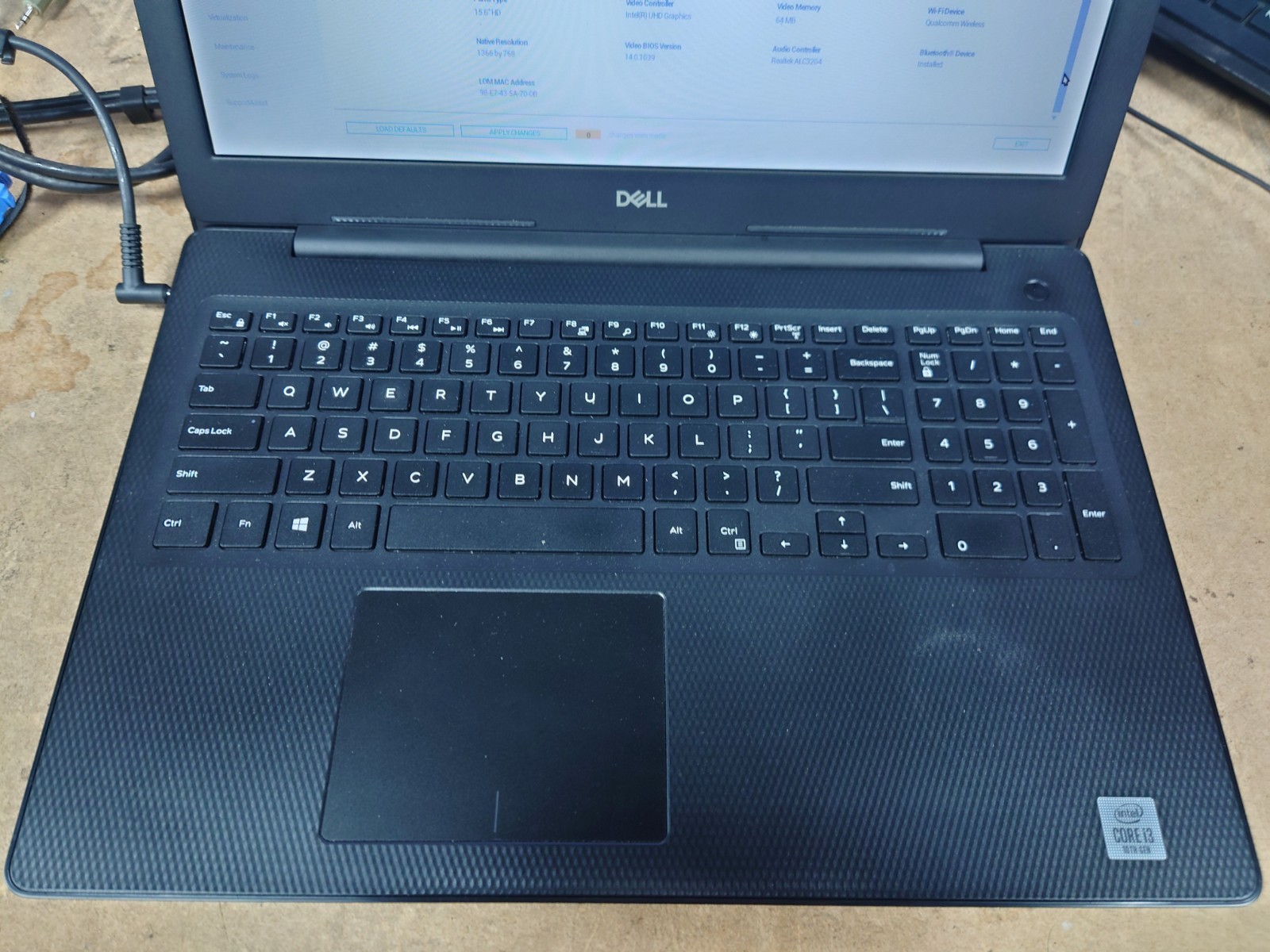 Dell Inspiron 3593 15.6″ HD i5-1035G1 8GB RAM No Battery/OS/SSD