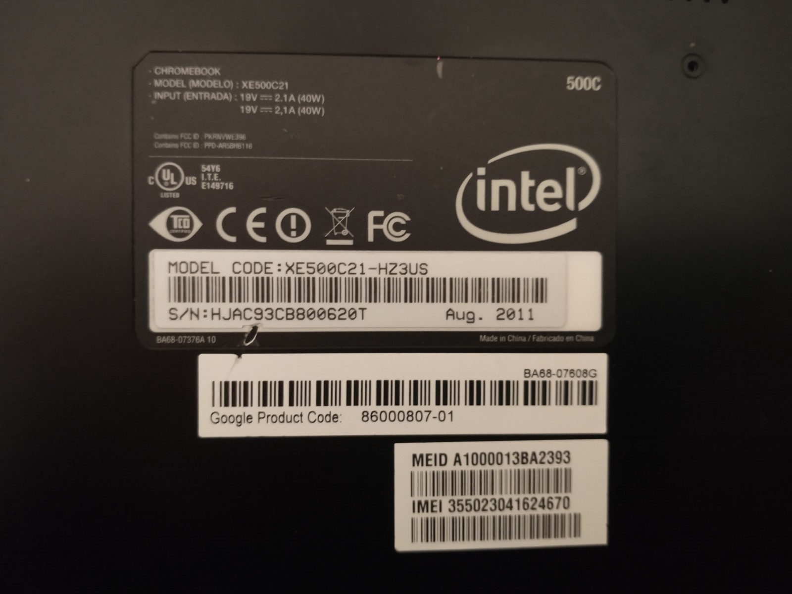 Samsung Chromebook XE500C21
