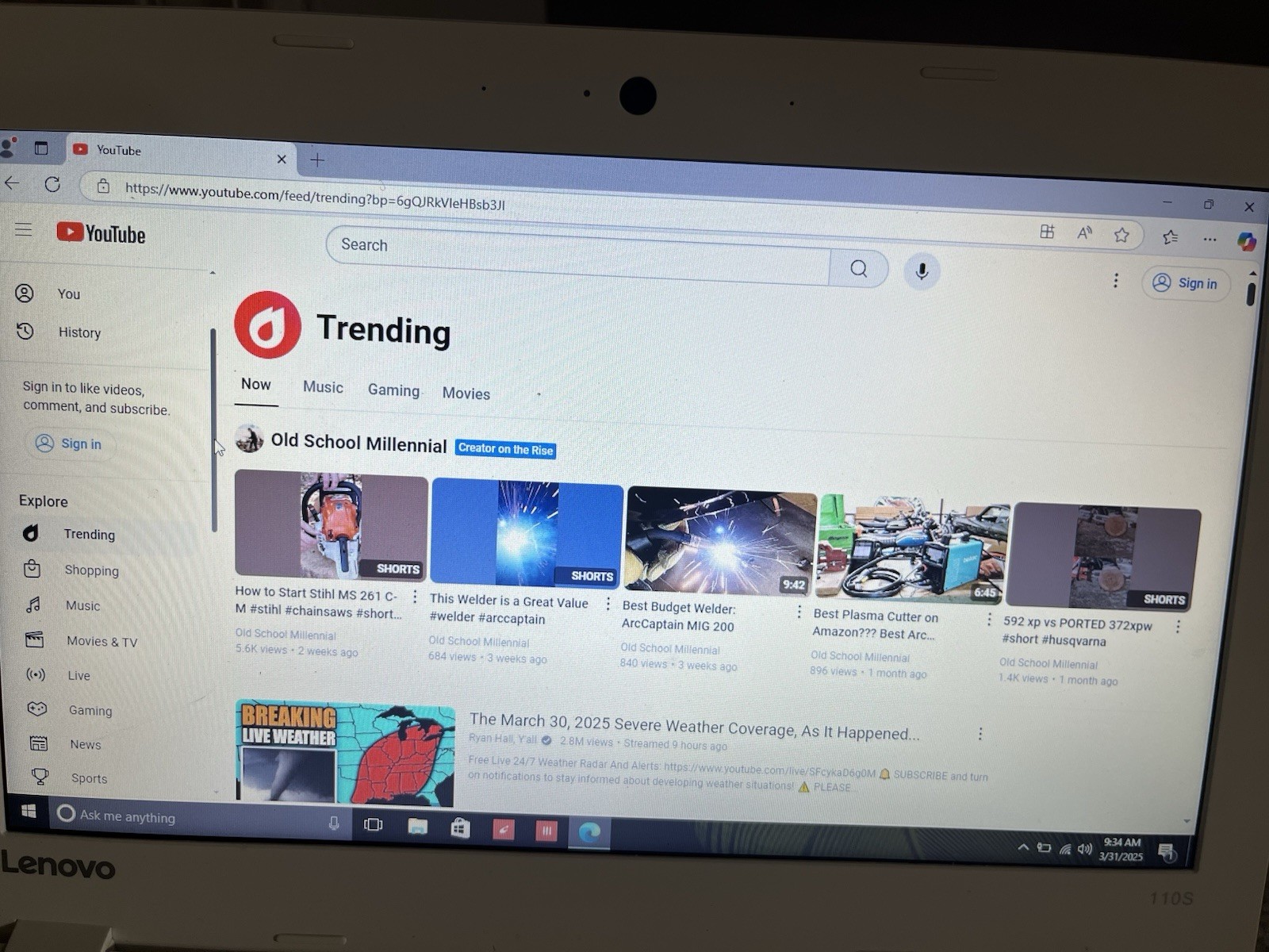 Nice Working Condition Lenovo IdeaPad 110s – 11IBR 11.6″ White w/ Power Cord,