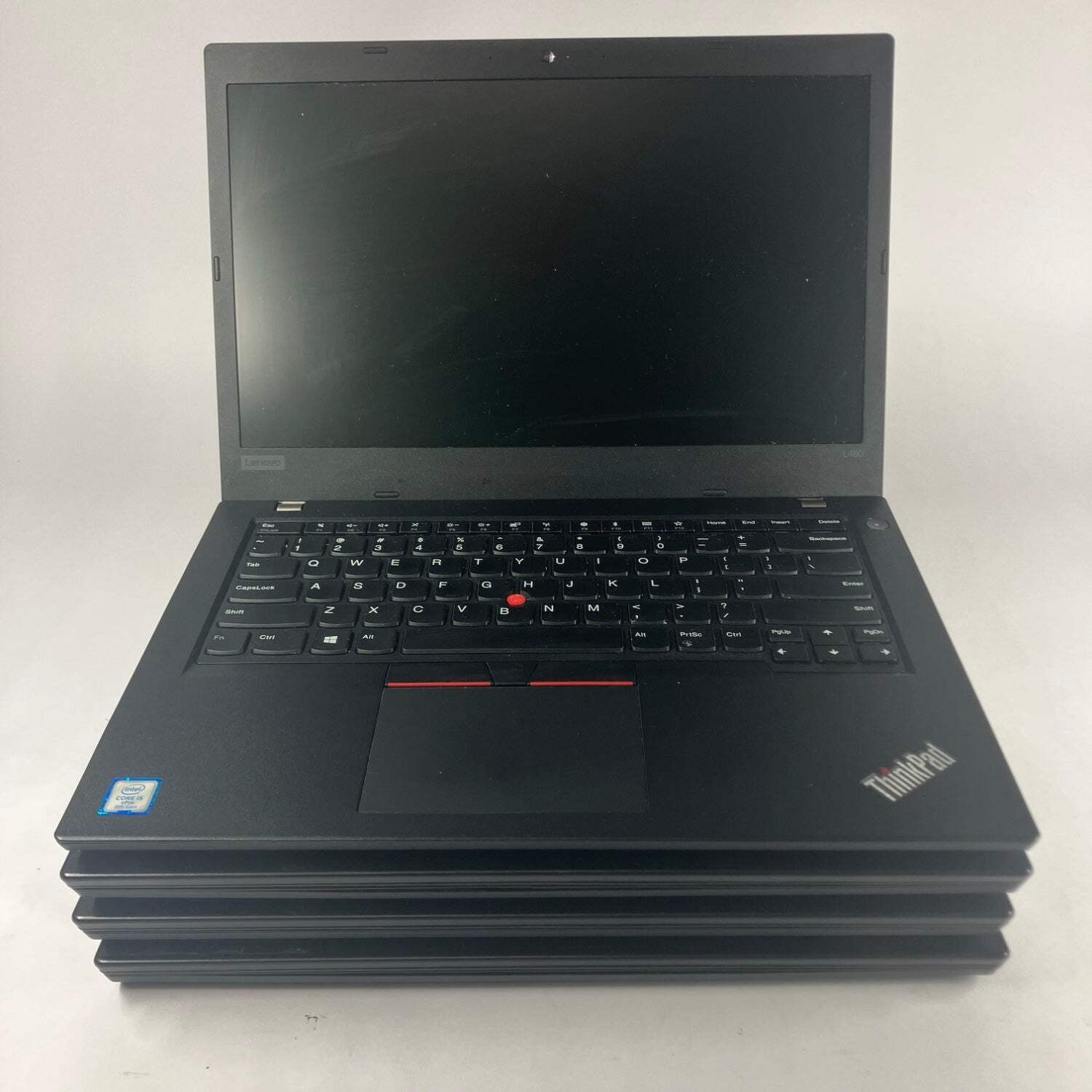 LOT OF 4x Lenovo ThinkPad L480 14″ Core i5-8350U 1.7GHz 8GB RAM NO SSD NO OS