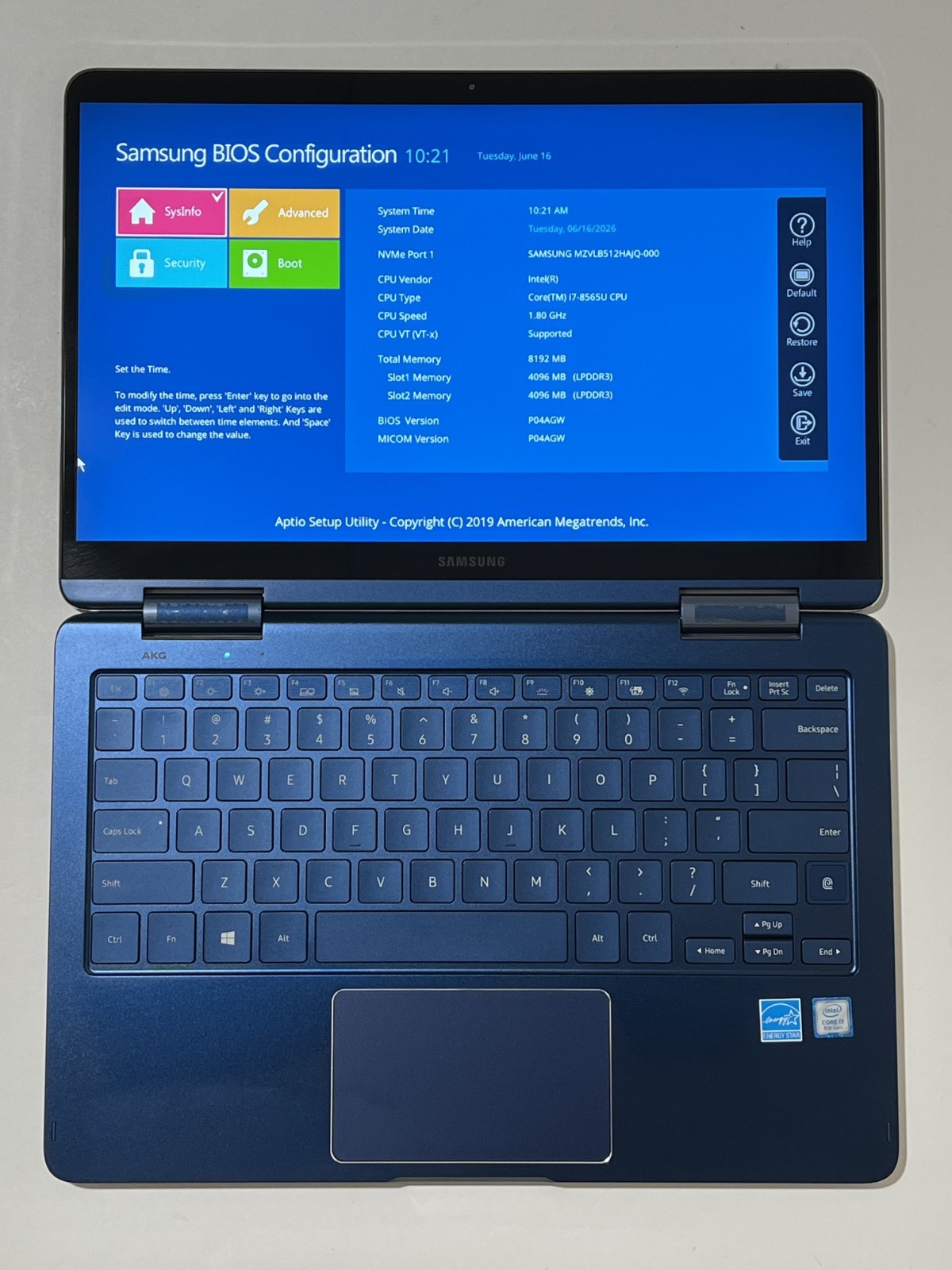 Samsung 13.3″ Notebook 9 Pen Multi-Touch 2-in-1 Laptop Ocean Blue NP930SBE-K01US