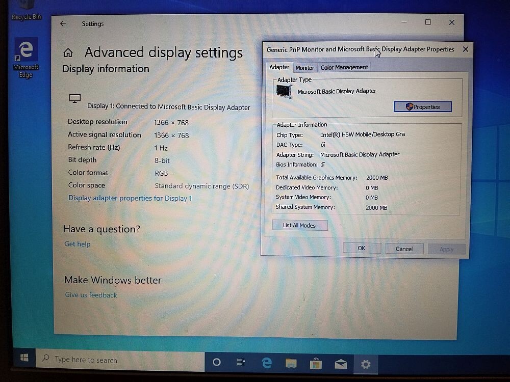 Dell LATITUDE 3560 15″ Laptop i5 5200U @ 2.2GHz 4GB Ram 128GB SSD Win 10