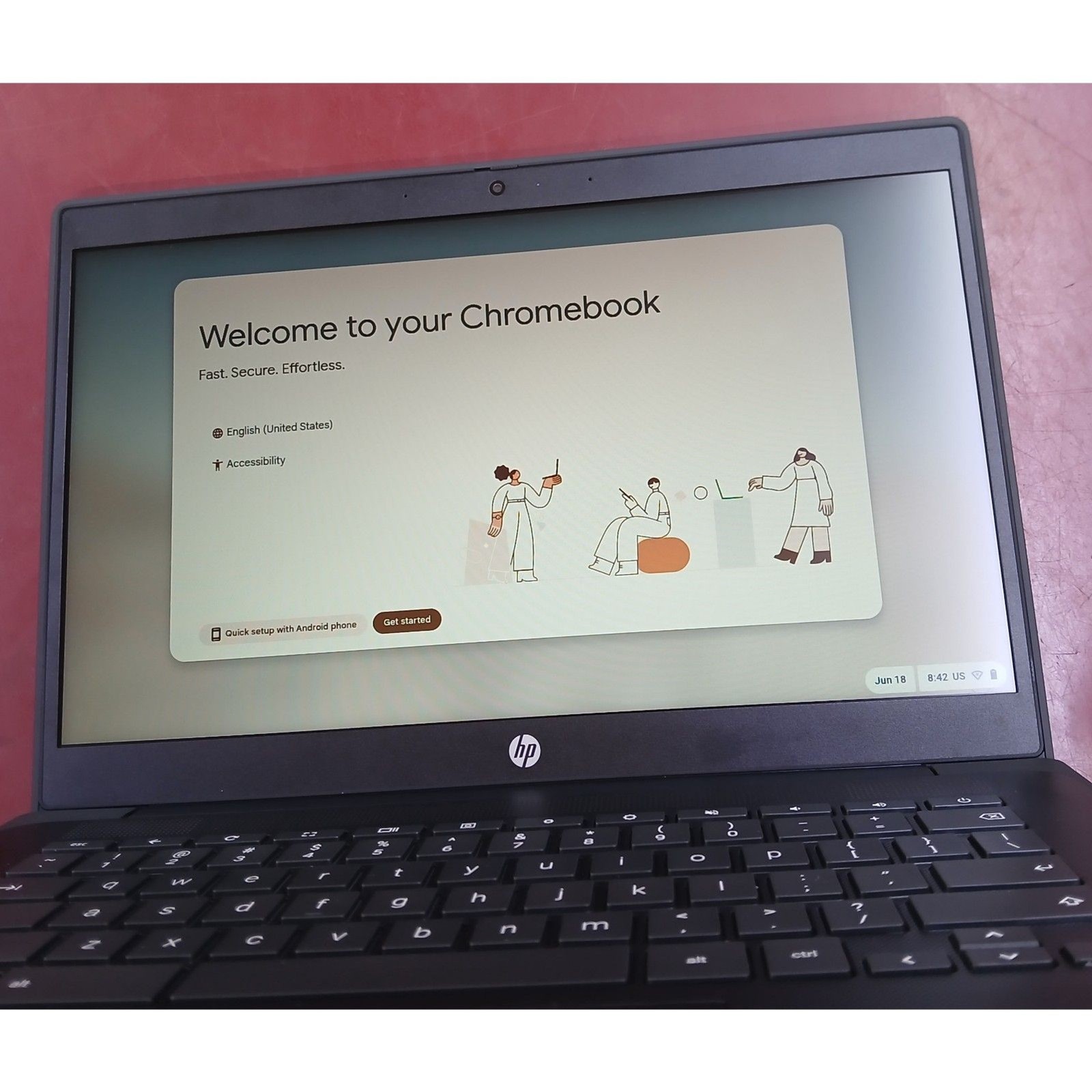 HP Fortis 14 G11 Chromebook – Tested Working – Intel Chrome OS Laptop 14″