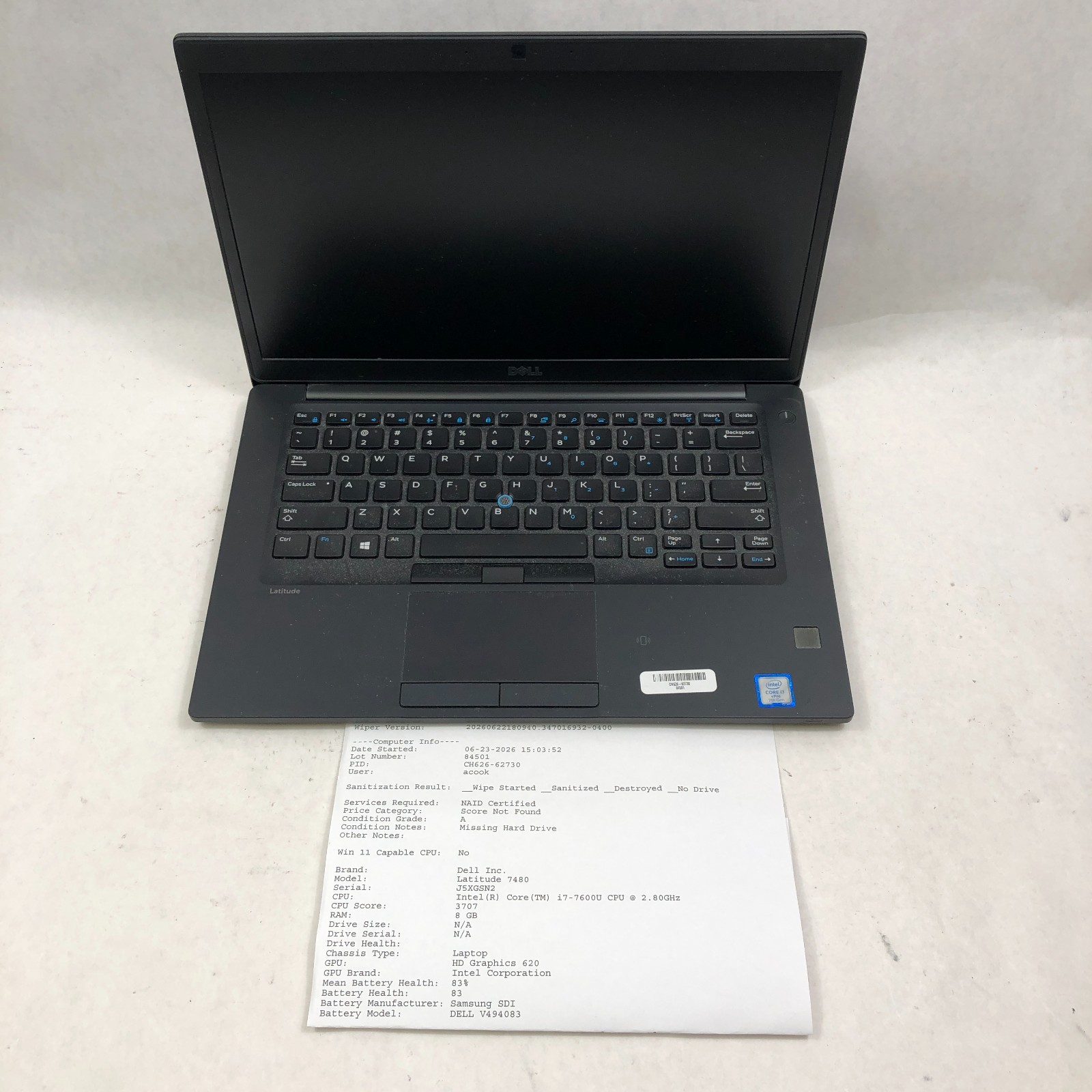 Lot of 8 Dell Latitude Laptops Mixed Models i5/i7 6th-7th 5480/7480/E5570/E5470