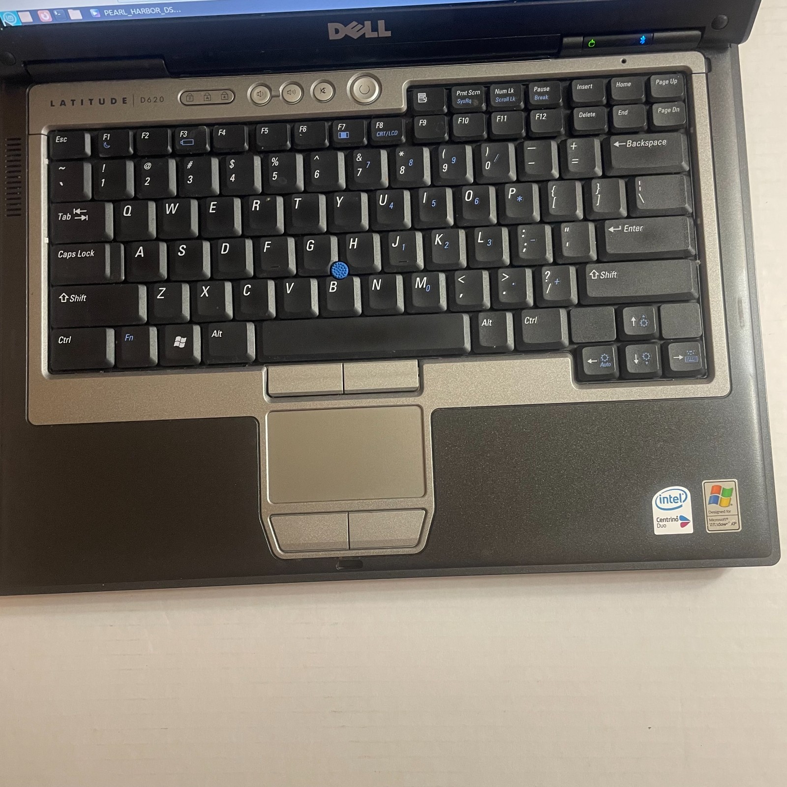 Dell Latitude D620 1.8GHz 1.5GB 128GB SSD WiFi DVDRW RS232 BAD BATTERY.