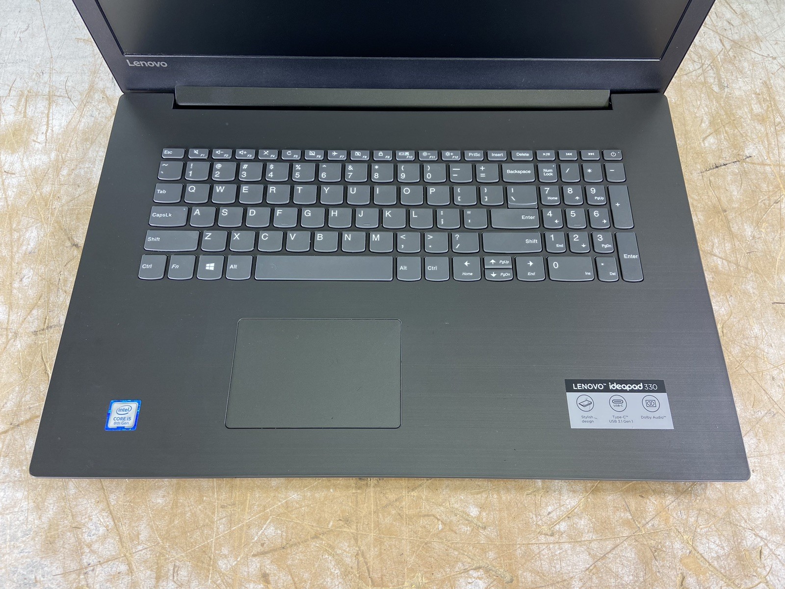 LENOVO IDEAPAD 330-17IKB i5-8250U @ 1.60GHz, 8GB RAM, NO HDD/OS