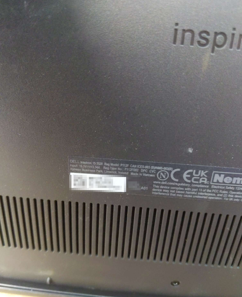 Dell Inspiron 15 3520 15.6” FHD 11th Gen Intel Core i5 8GB 256GB SSD Win11 H