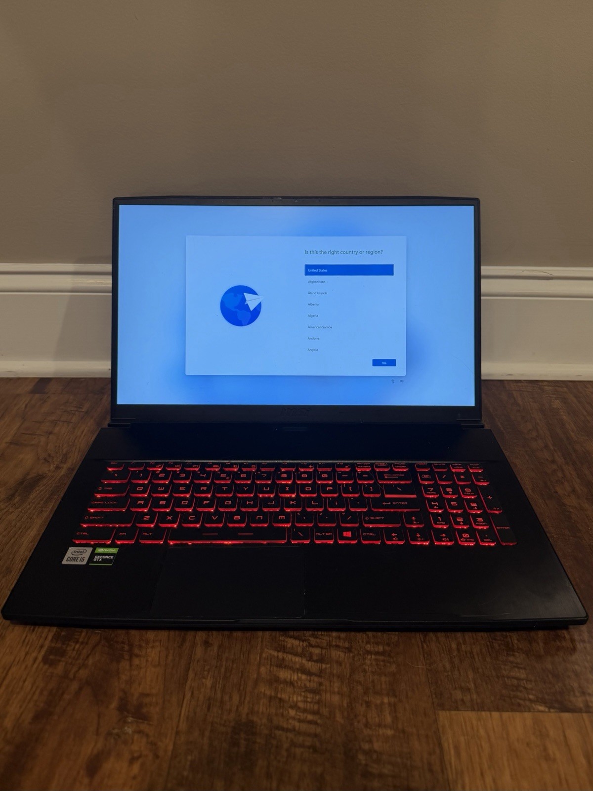 MSI MS-17F3 Intel i5-10300H 8GB RAM 512GB SSD 1tb hdd Storage Nvidia 1650Ti