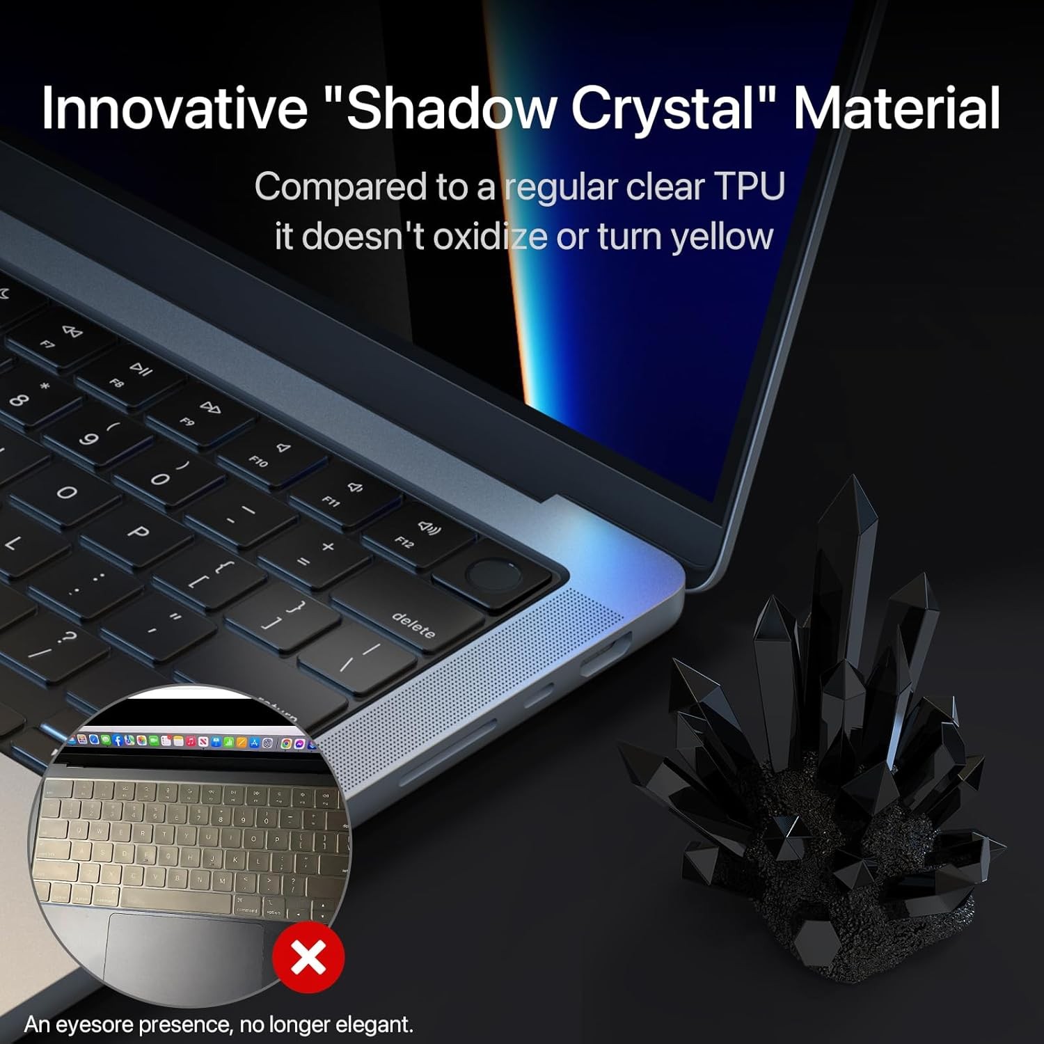 Premium Ultra Thin Keyboard Cover Protector for 2025-2021 M5/M4/M3/M2/M1 Pro/Max