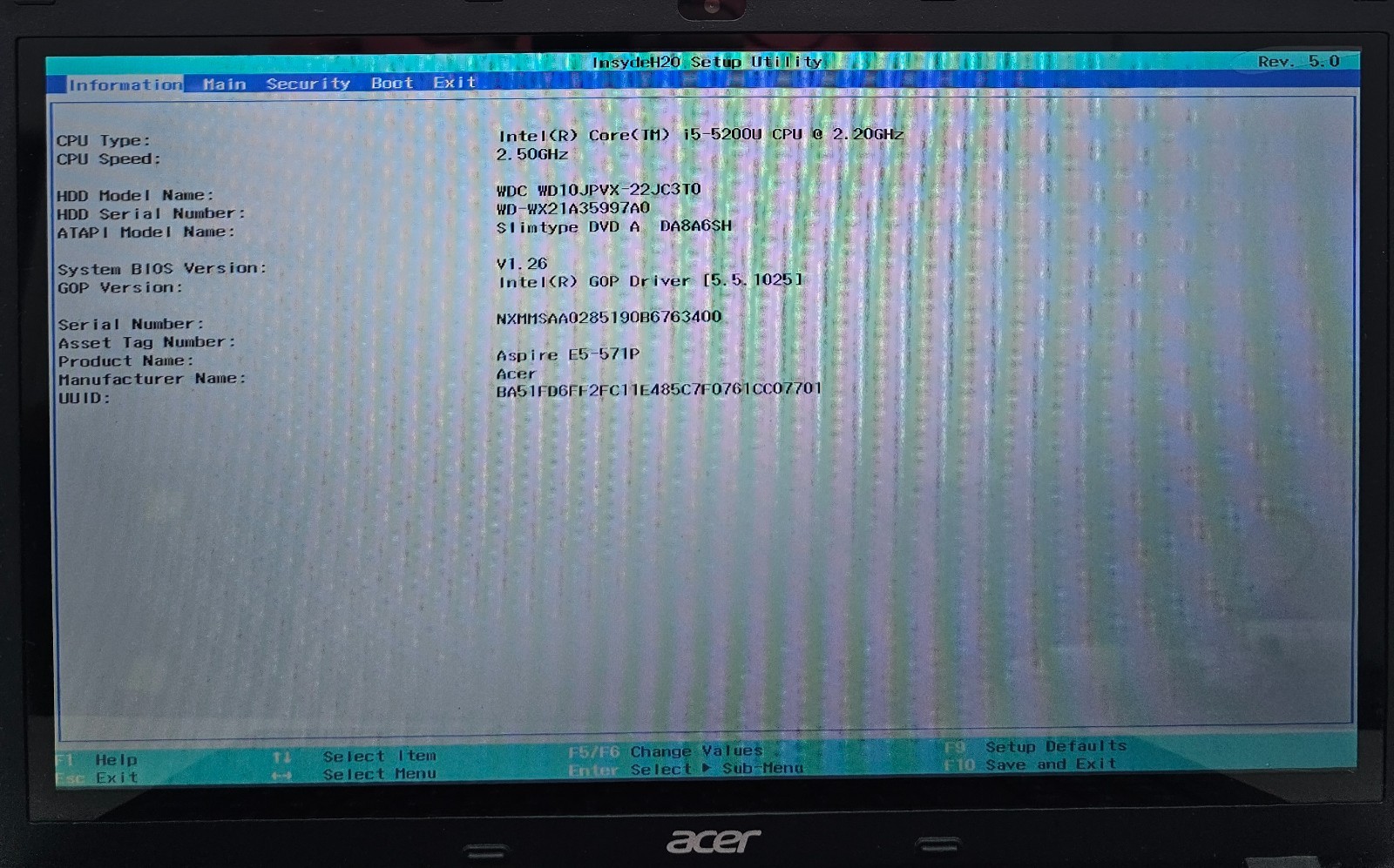 Acer Aspire E15 Touch E5-571P Laptop Intel i5-5200U 8GB Ram 1TB HDD NO OS (FL)