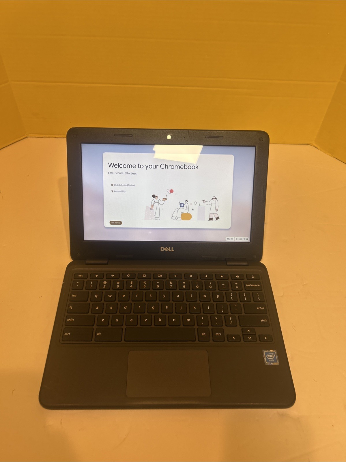Dell Chromebook 3100 Touchscreen Fully Functional check Bezel No Charger