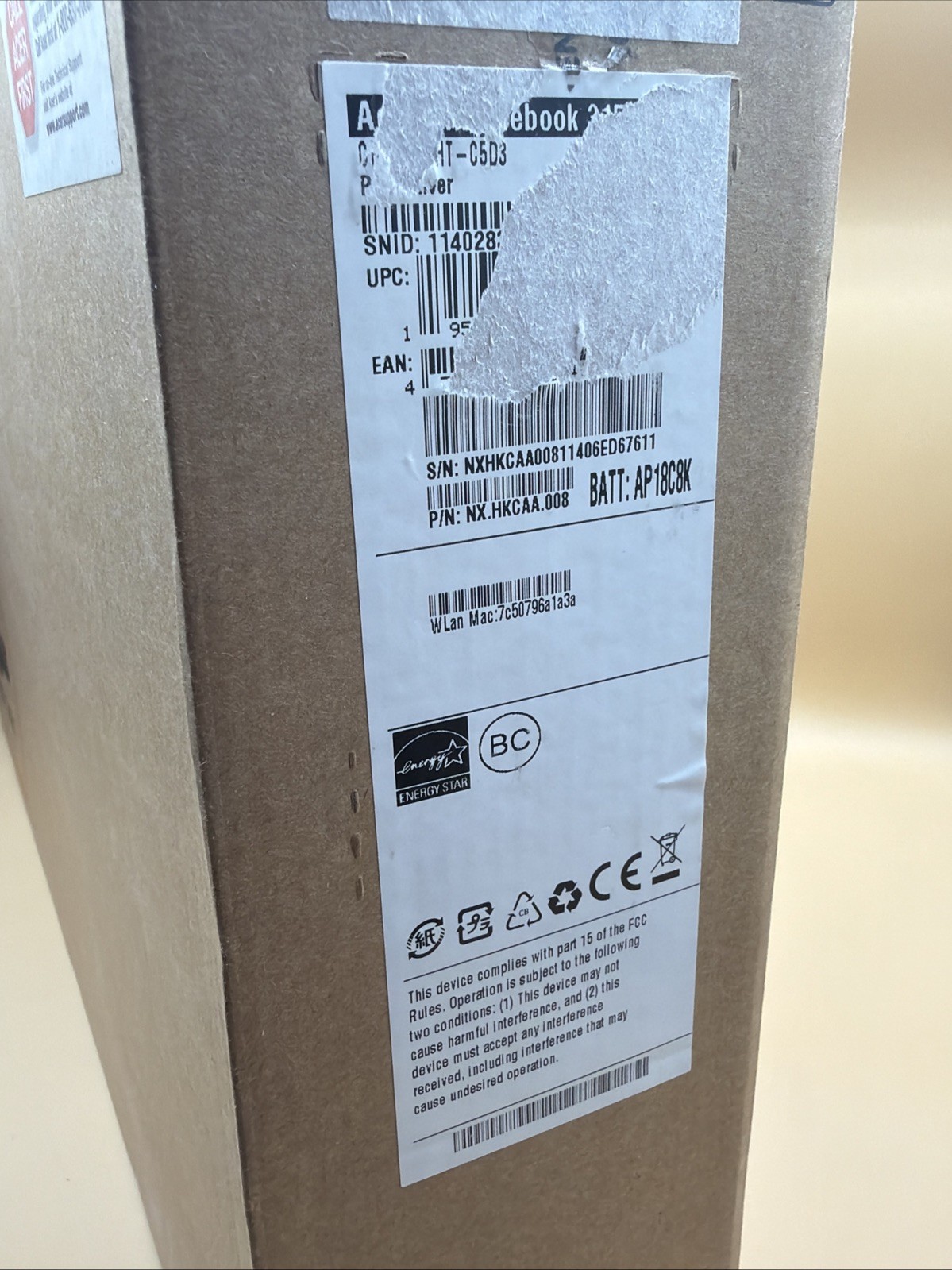 Acer 315 Chromebook 15.6″ Celeron N4020 64GB 4GB Silver Touch CB315-3HT-C5D3