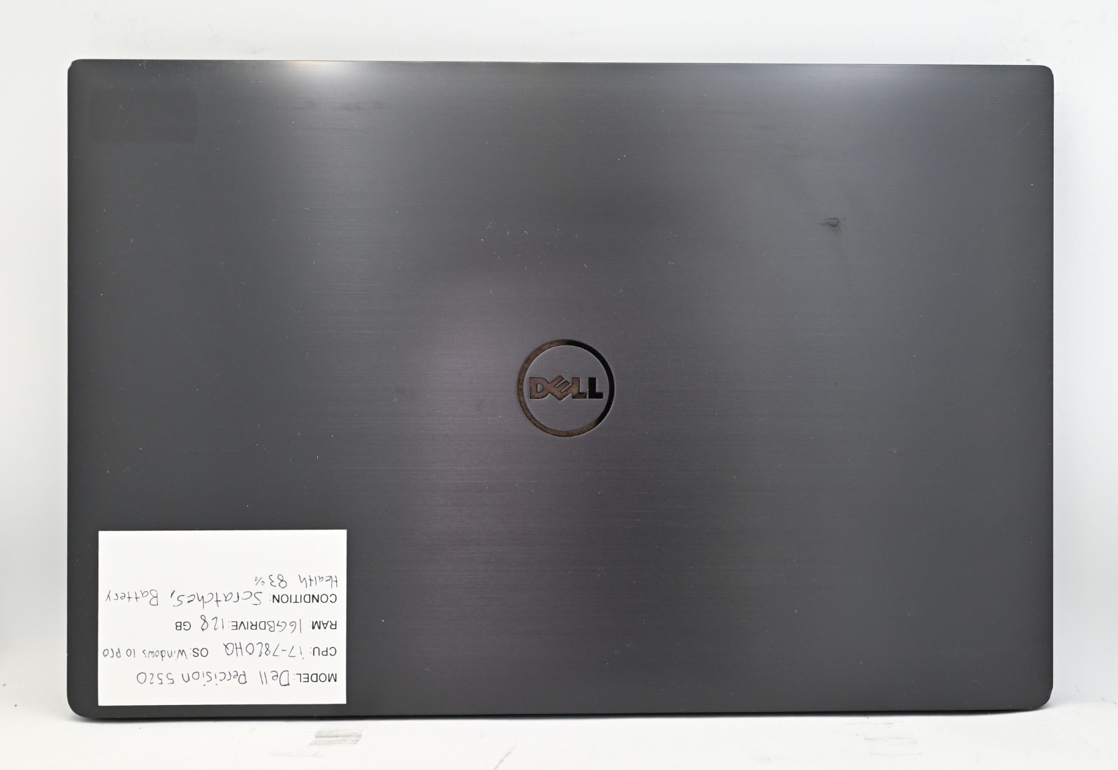 Dell Precision 5520 i7-7820HQ 2.9GHz 16GB RAM 128GB SSD Windows 10 Pro