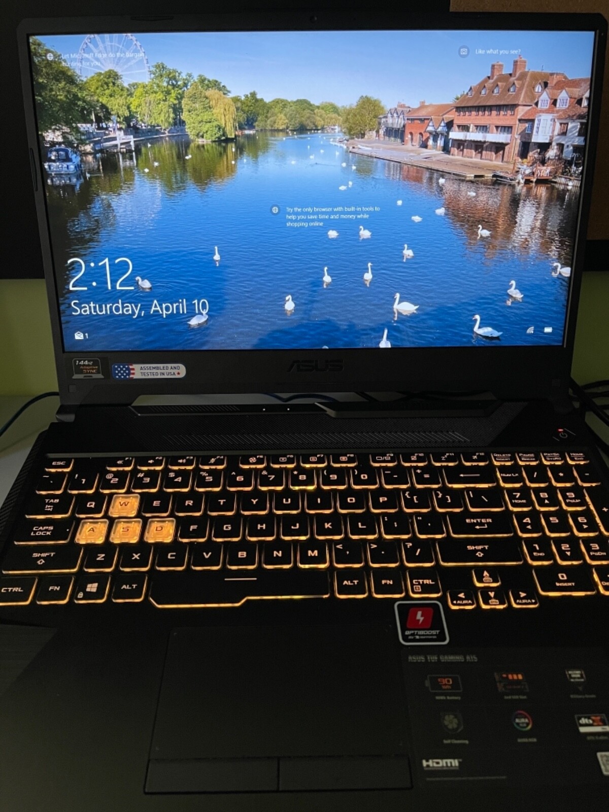 ASUS A15 Series 15.6 inch (512GB + 1TB) , AMD Ryzen 7, 2.90GHz, 32GB)