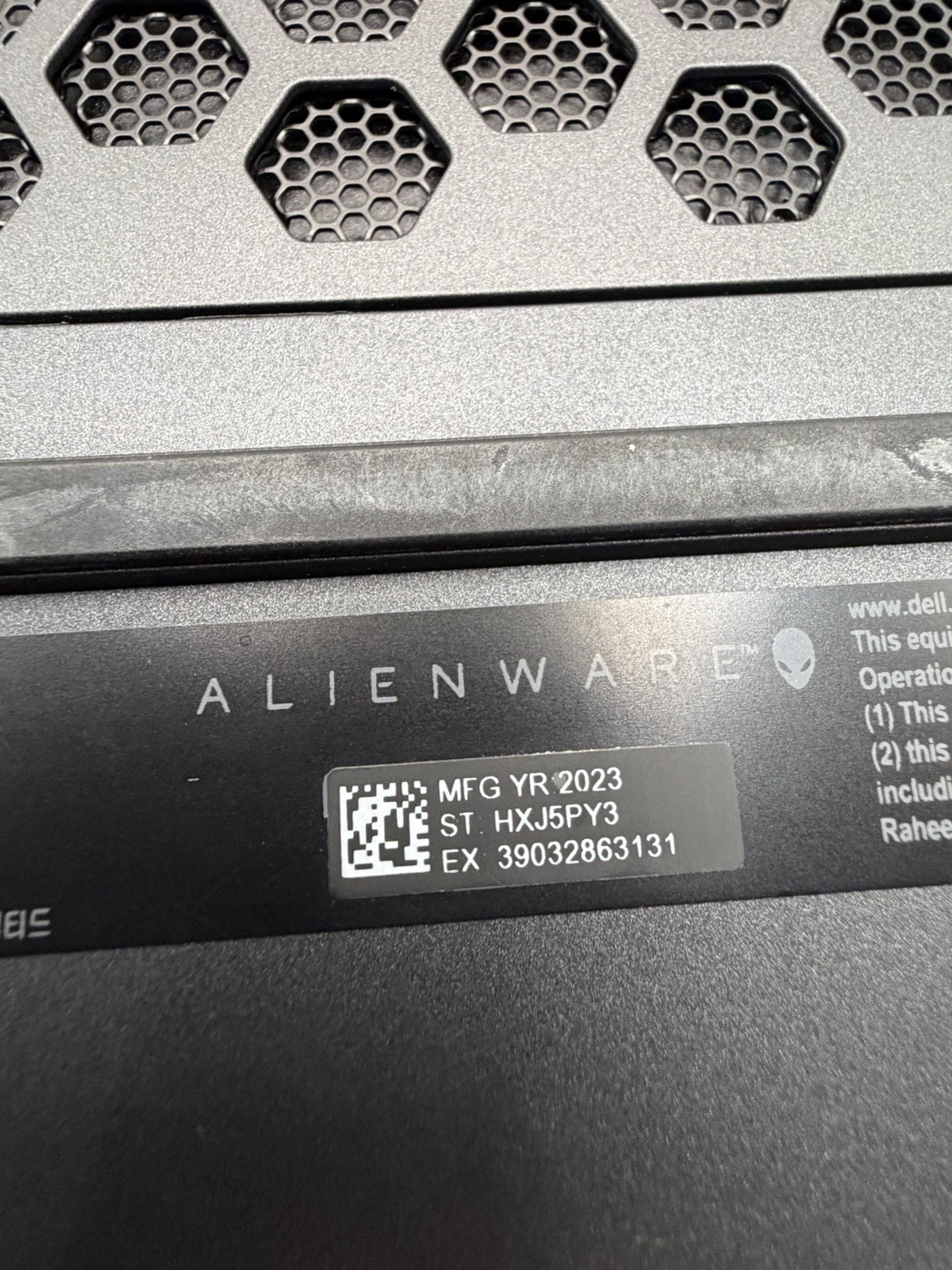 Alienware M17 R5 Gaming Laptop AMD Ryzen 9 17” Laptop Computer No SSD Or Ram