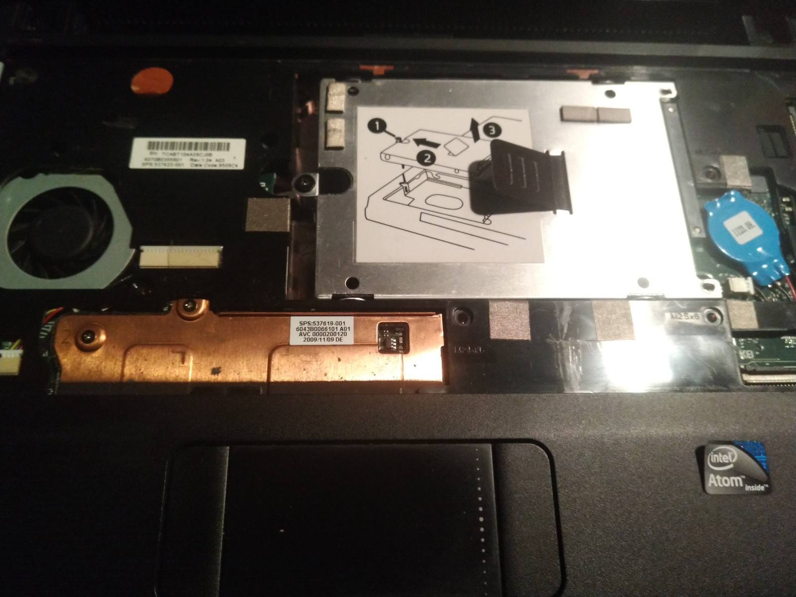 HP Mini 110 10.1″ Netbook Intel Atom Processor Laptop No Hard Drive Unit