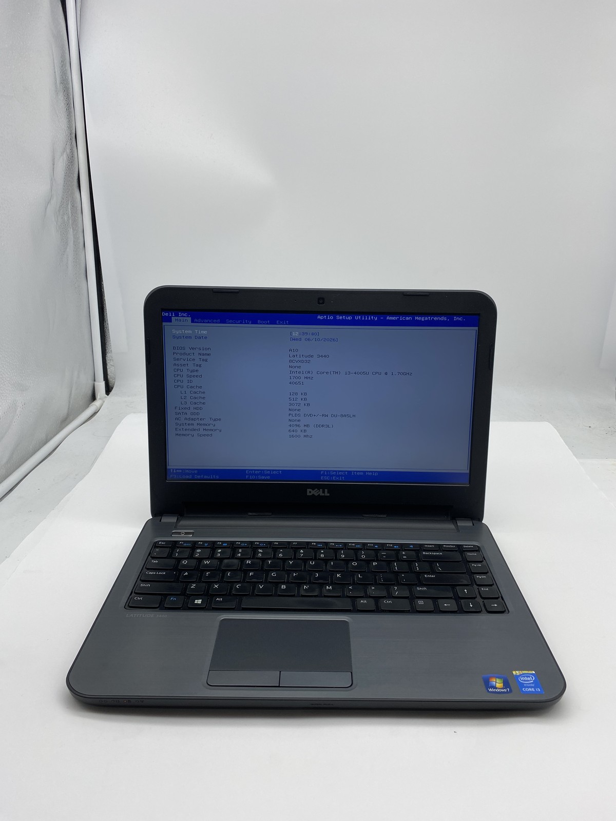 Dell Latitude 3440 Laptop Intel Core i3 4005U 1.7GHz 4GB RAM – No HDD