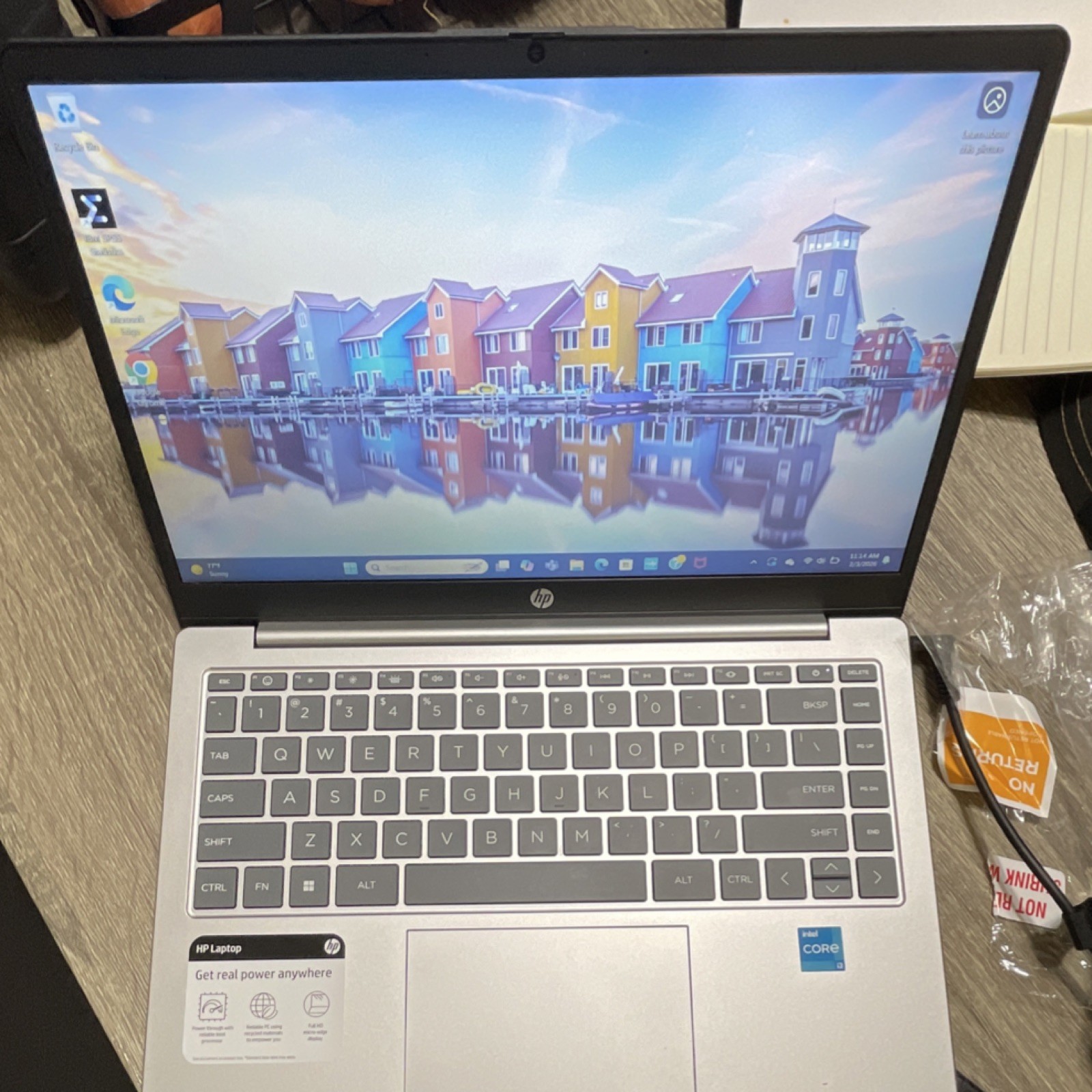 HP 15.6″ Laptop Intel Core Silver Windows 11 Bluetooth Webcam Widescreen