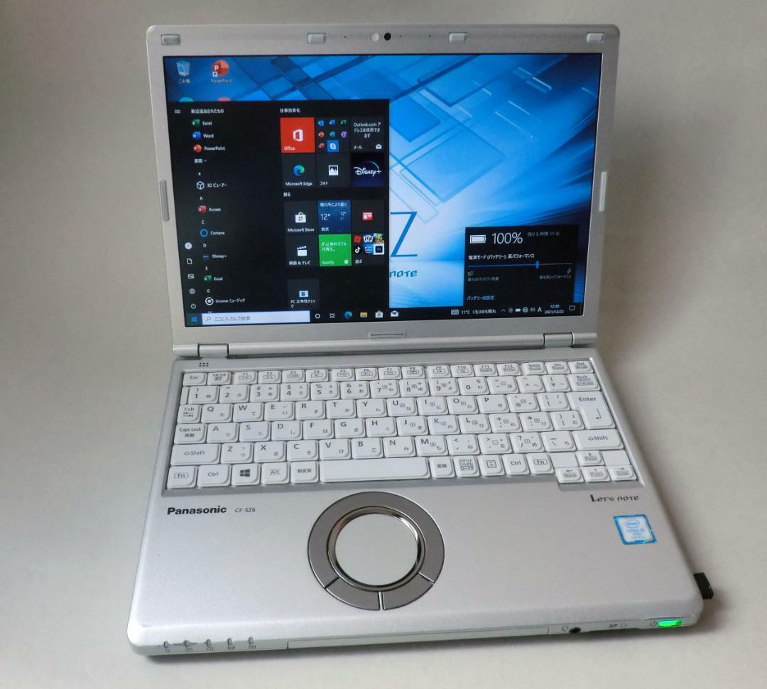 Panasonic Let’s Note CF-SZ6 CF-SZ6RDYVS Windows10 Core i5 7300U 8GB SSD 256GB