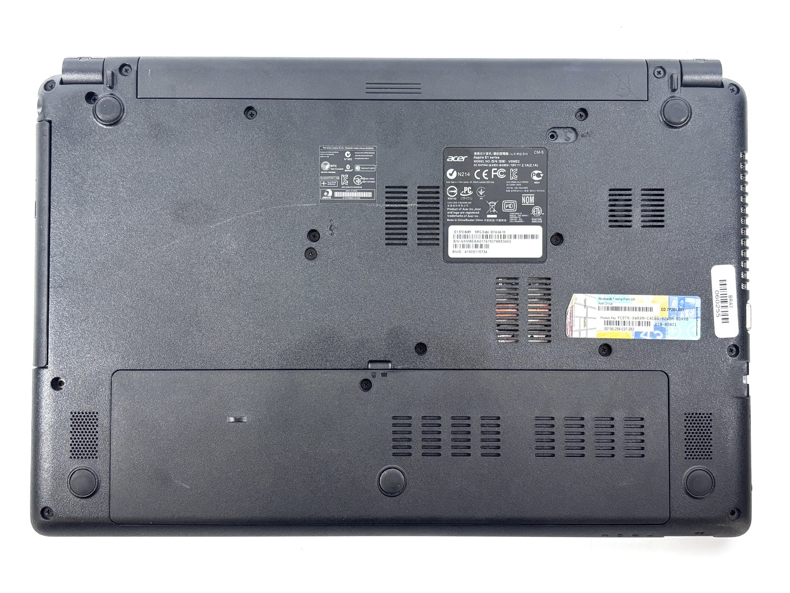 FOR PARTS: Acer Aspire E1 – 15.6″ HD, 42nd Gen i5, 6GB RAM, 1TB HDD