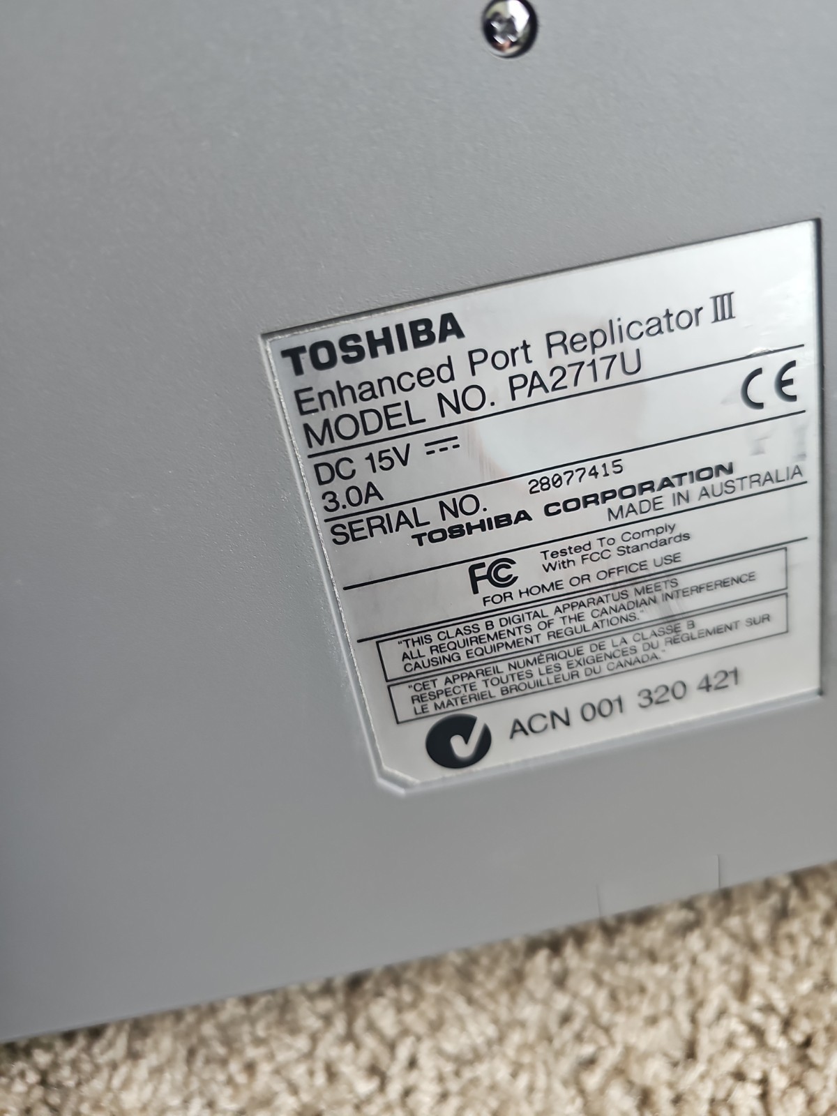 VINTAGE Toshiba Tecra 8000 Laptop Intel Pentium II, 300MHz TESTED WORKS NO HDD