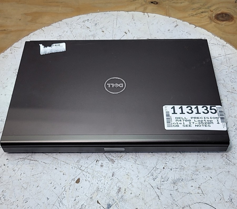 DELL PRECISION M4700 Laptop Intel I7-3520M 4GB SEE NOTES
