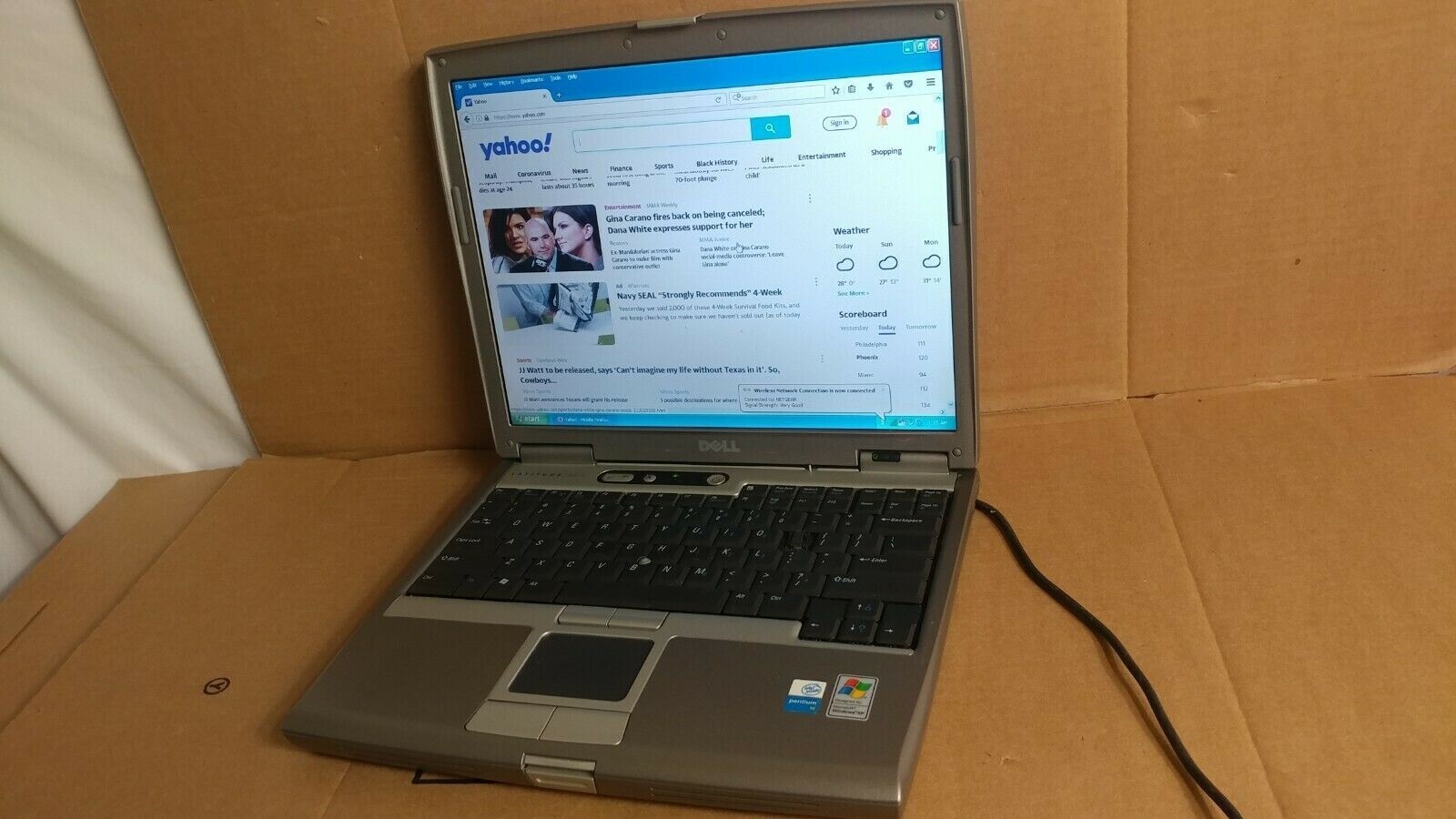Wireless Dell Latitude D610 Laptop Windows XP pro SP3 Serial port Parallel port